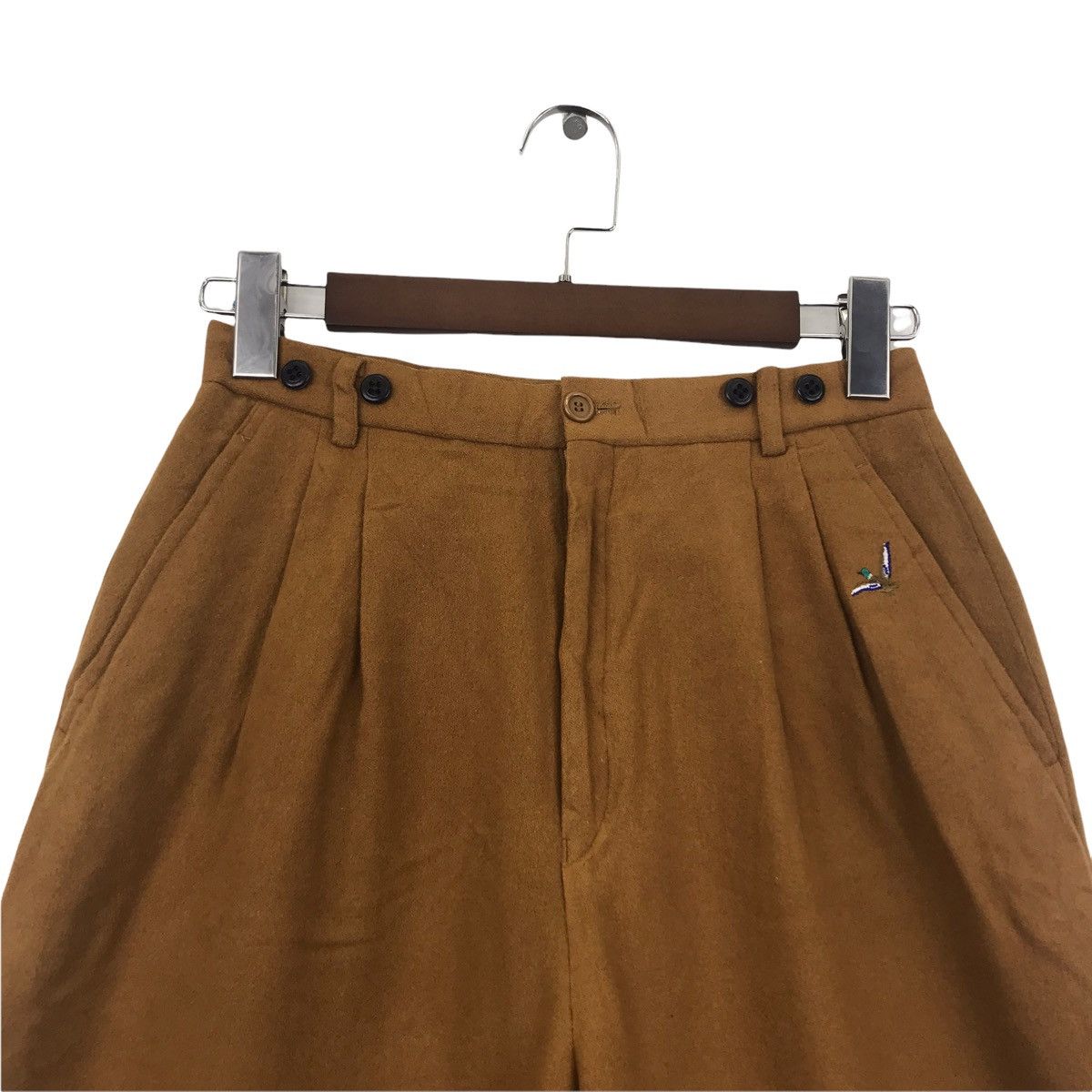 Christian Dior Monsieur CHRISTIAN DIOR CD Sports French Brand Mustard Wool Trousers Size US 26 / EU 42 - 2 Thumbnail