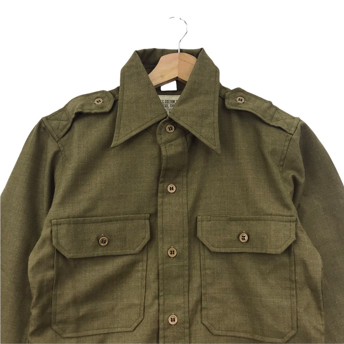 Vintage Vintage 1961 MILITARY ARMY Martin Manufacturing Khaki Beige Size US S / EU 44-46 / 1 - 2 Thumbnail