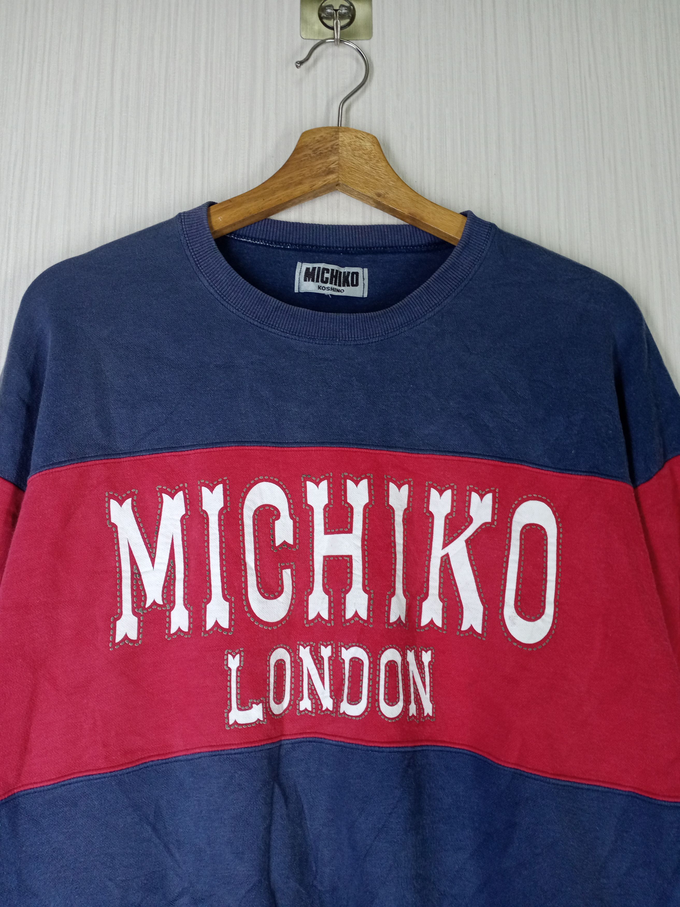 Michiko Koshino London Vintage Michiko London Big Logo Sweatshirt Size US L / EU 52-54 / 3 - 2 Thumbnail