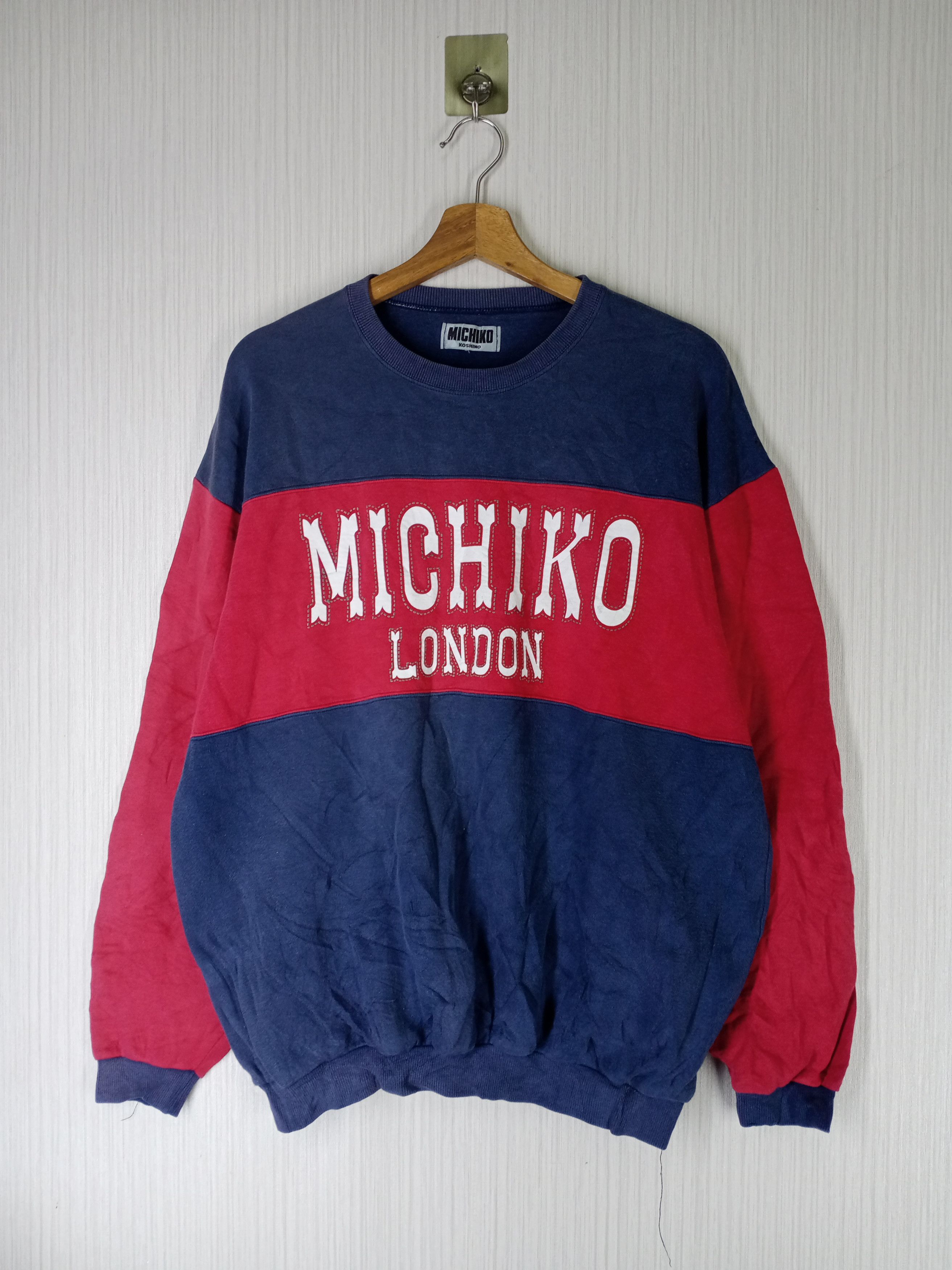 Michiko Koshino London Vintage Michiko London Big Logo Sweatshirt Size US L / EU 52-54 / 3 - 1 Thumbnail