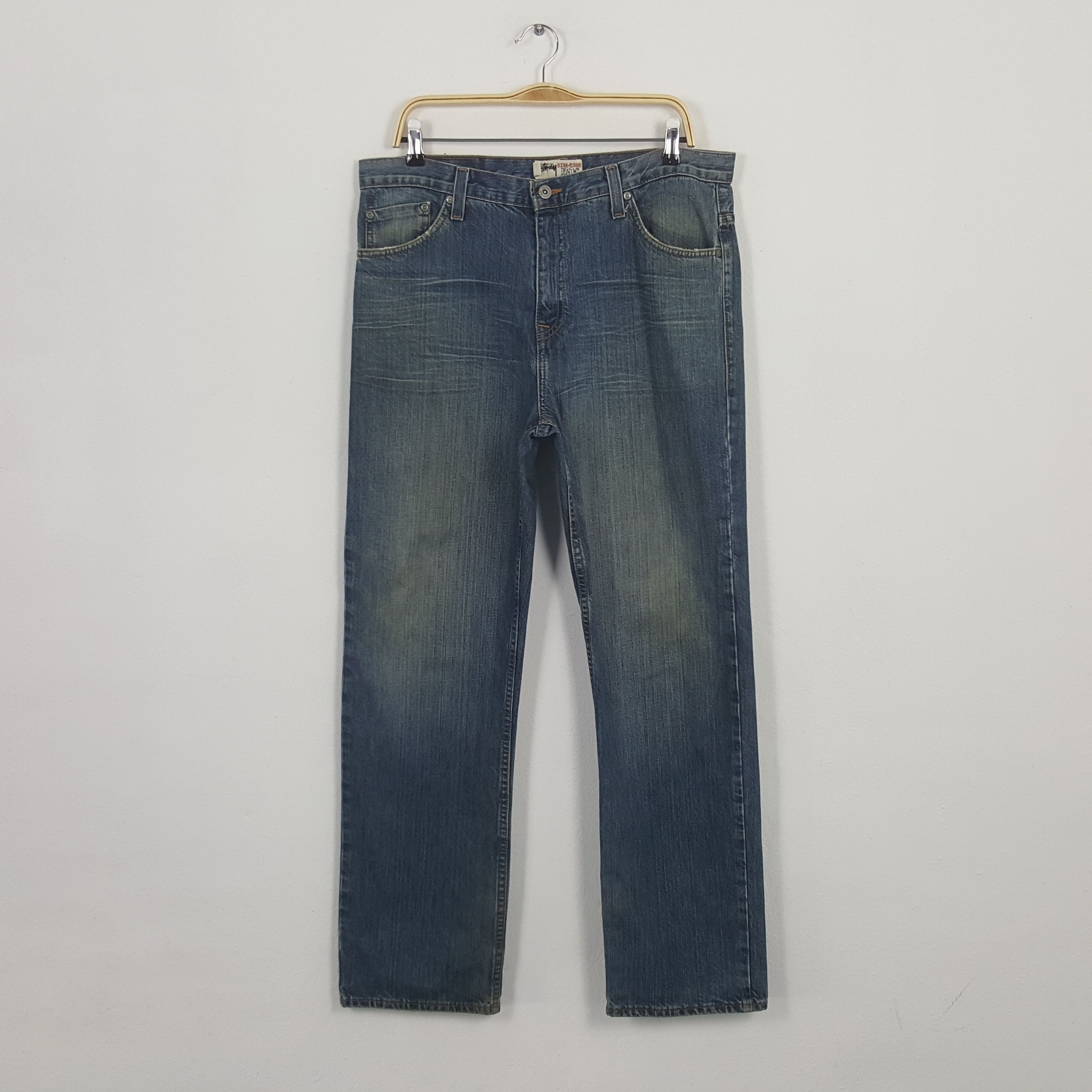 Stussy × Vintage Vintage Stussy Custom Red Logo Style Denim Size US 36 / EU 52 - 3 Thumbnail