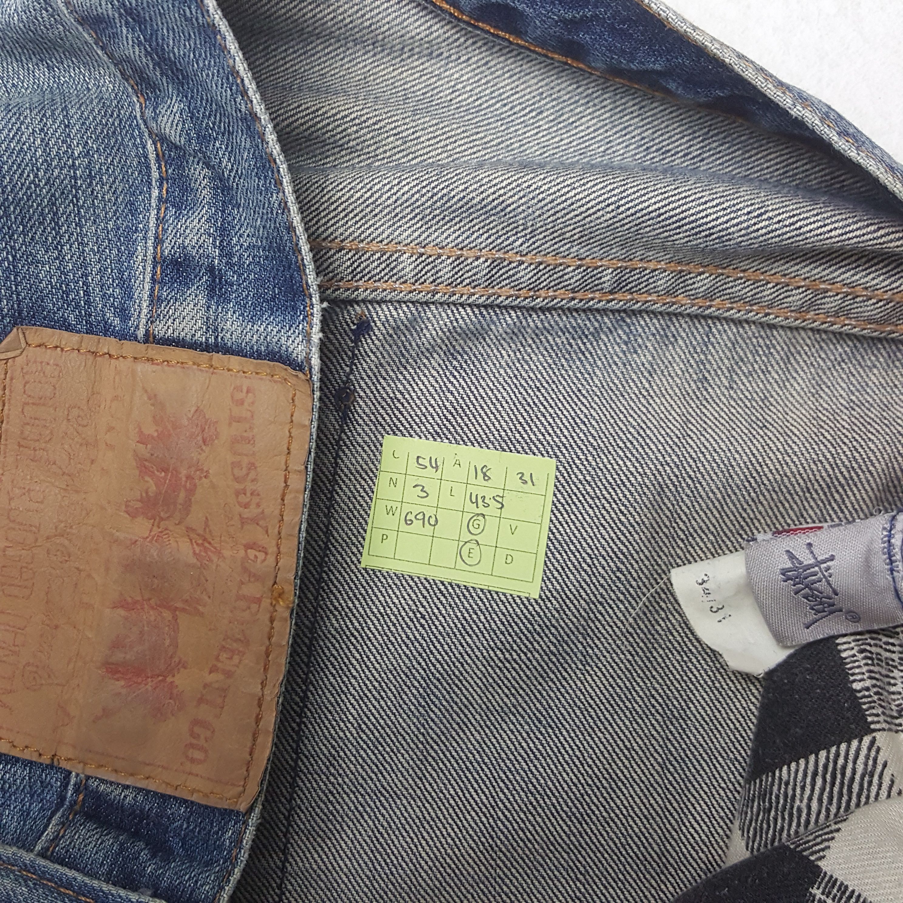 Stussy × Vintage Vintage Stussy Custom Red Logo Style Denim Size US 36 / EU 52 - 13 Thumbnail