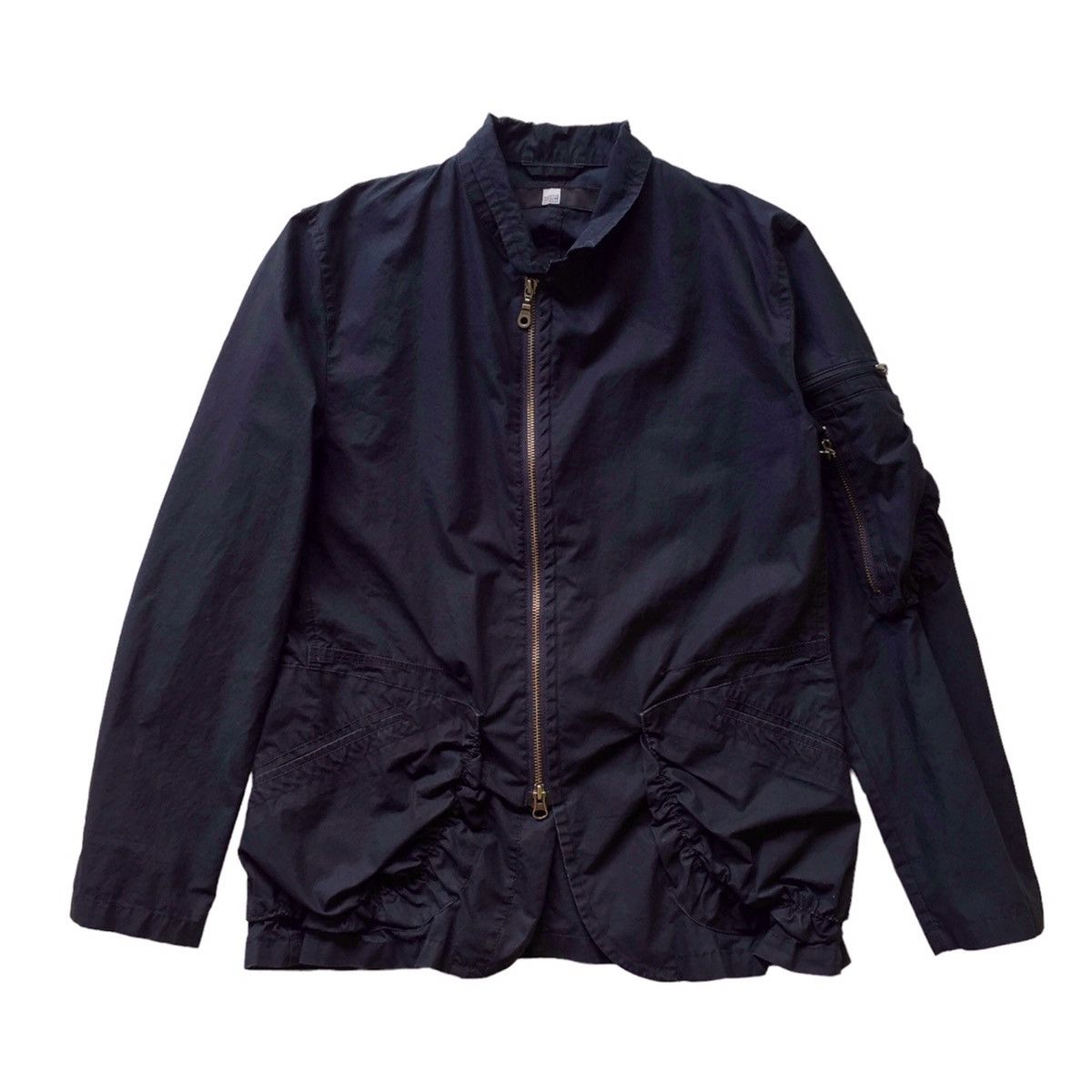Marithe + Francois Girbaud Y2K Vintage M+FG Wrinkle Pocket Bomber Jacket Size US M / EU 48-50 / 2 - 1 Thumbnail