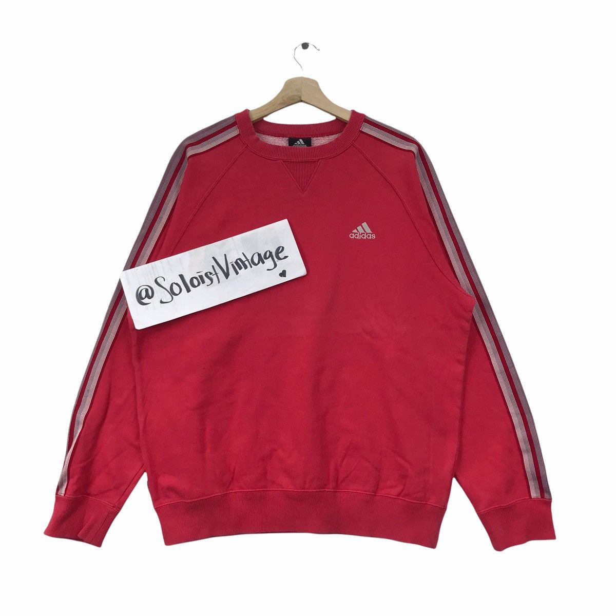 Adidas ADIDAS EQUIPMENT 3 Stripes Side Tape Red Sweatshirt Size US M / EU 48-50 / 2 - 1 Thumbnail