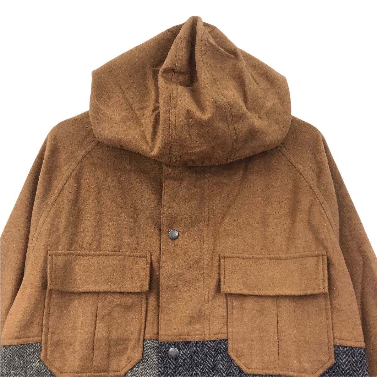 Harris Tweed HARRIS TWEED KMK Kingly Mask Wool Jacket Parka 1998 UkWear Size US L / EU 52-54 / 3 - 2 Thumbnail