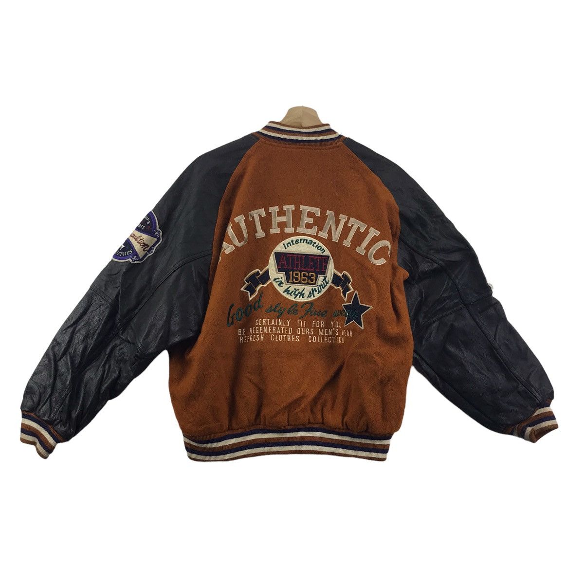 Vintage Vintage EXPRESSLY Authentic SportsSwing Leather JacketBomber Size US XL / EU 56 / 4 - 8 Thumbnail