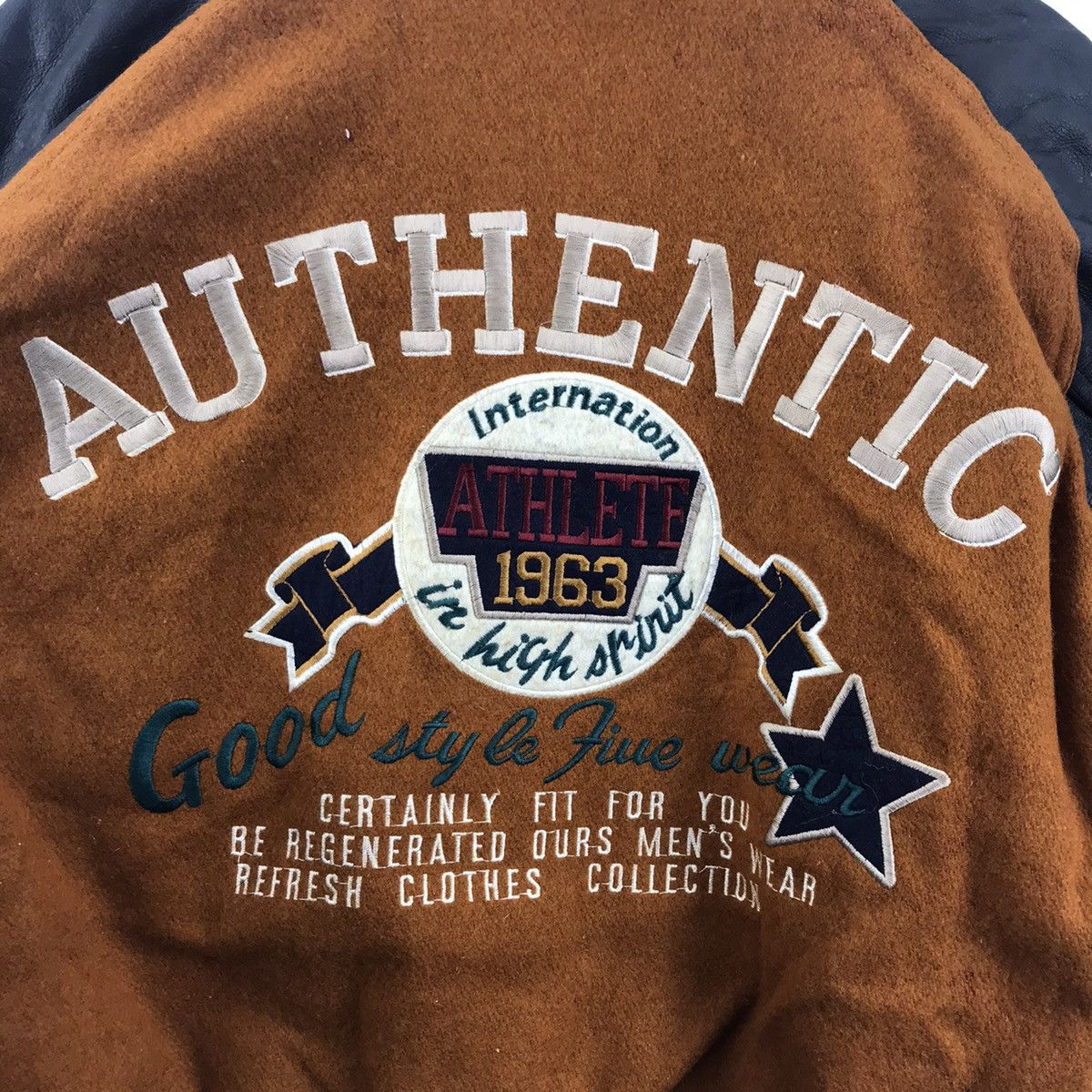 Vintage Vintage EXPRESSLY Authentic SportsSwing Leather JacketBomber Size US XL / EU 56 / 4 - 9 Thumbnail