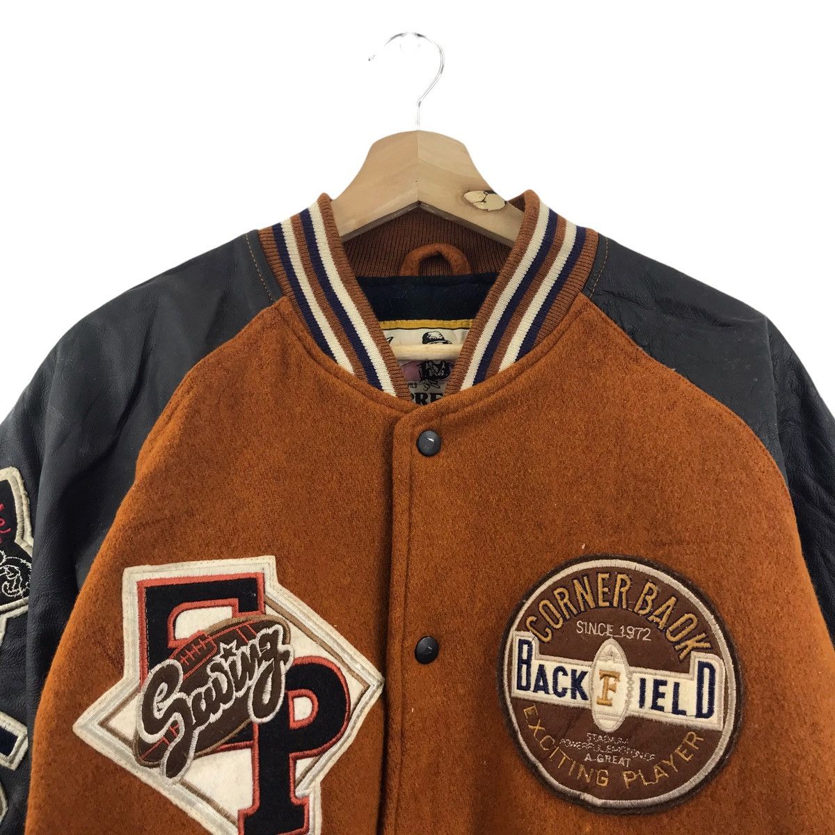 Vintage Vintage EXPRESSLY Authentic SportsSwing Leather JacketBomber Size US XL / EU 56 / 4 - 2 Thumbnail