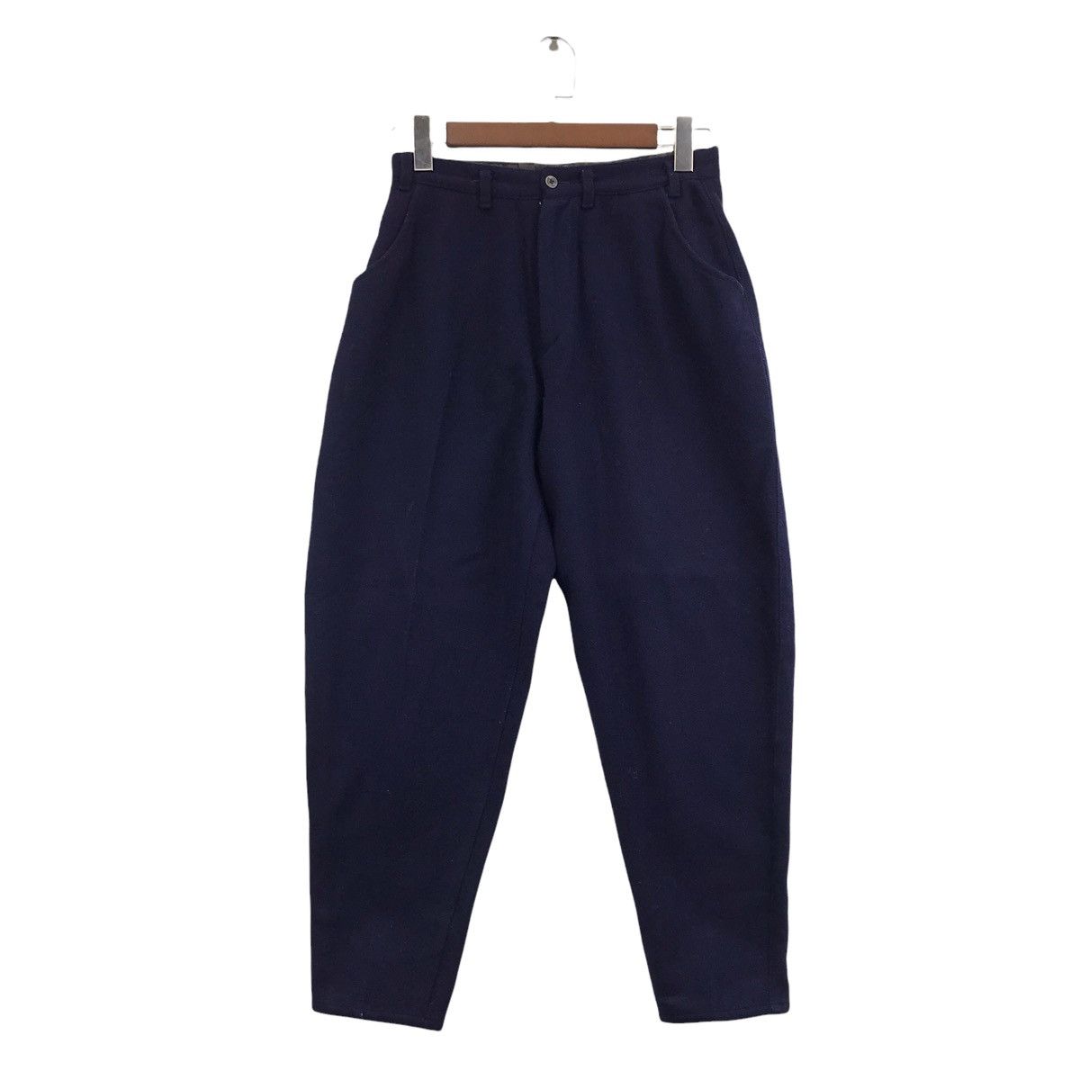 Yohji Yamamoto Vintage 80s Y’S YOHJI YAMAMOTO Japan Purple Baggy Wool Pant Size US 27 - 1 Thumbnail