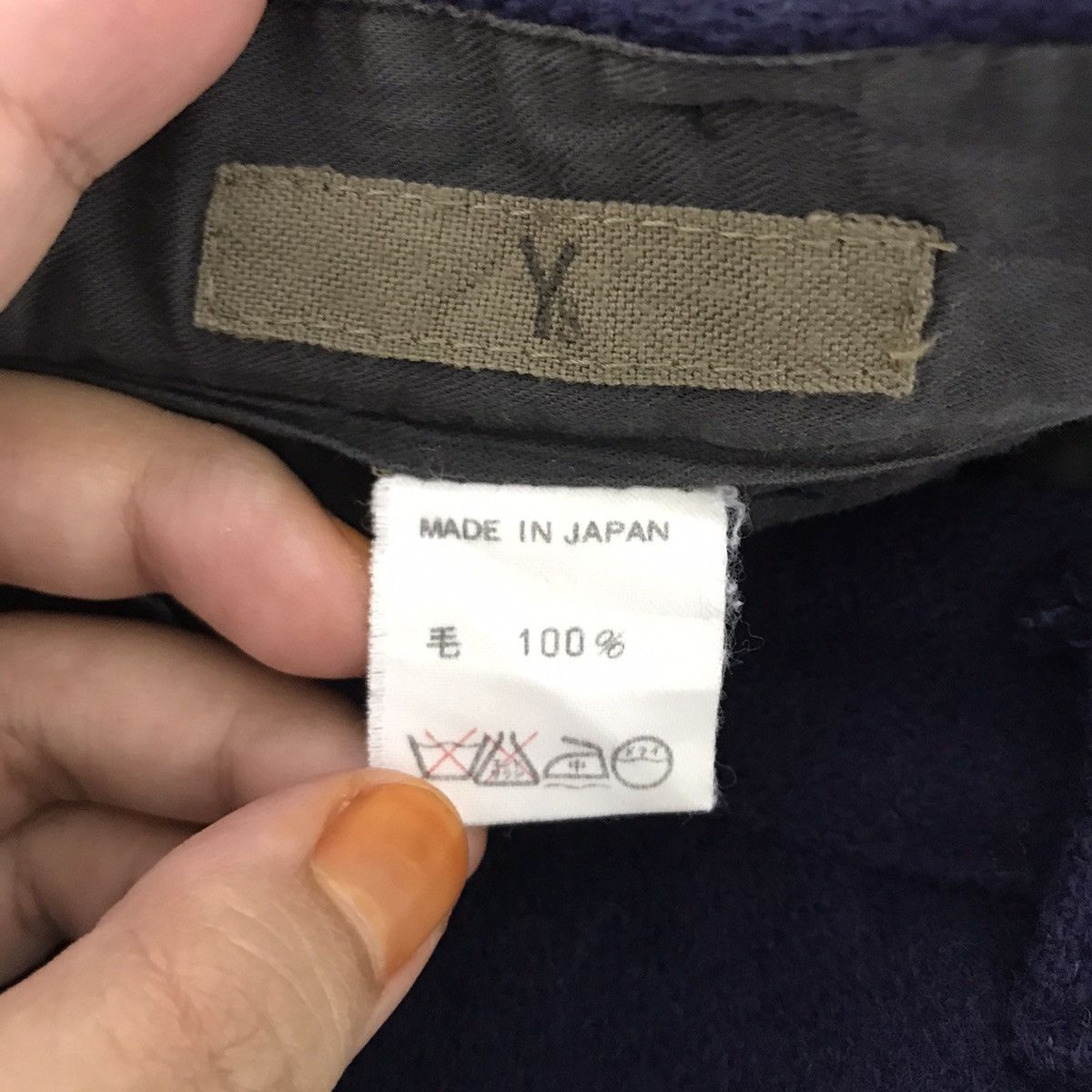 Yohji Yamamoto Vintage 80s Y’S YOHJI YAMAMOTO Japan Purple Baggy Wool Pant Size US 27 - 3 Thumbnail