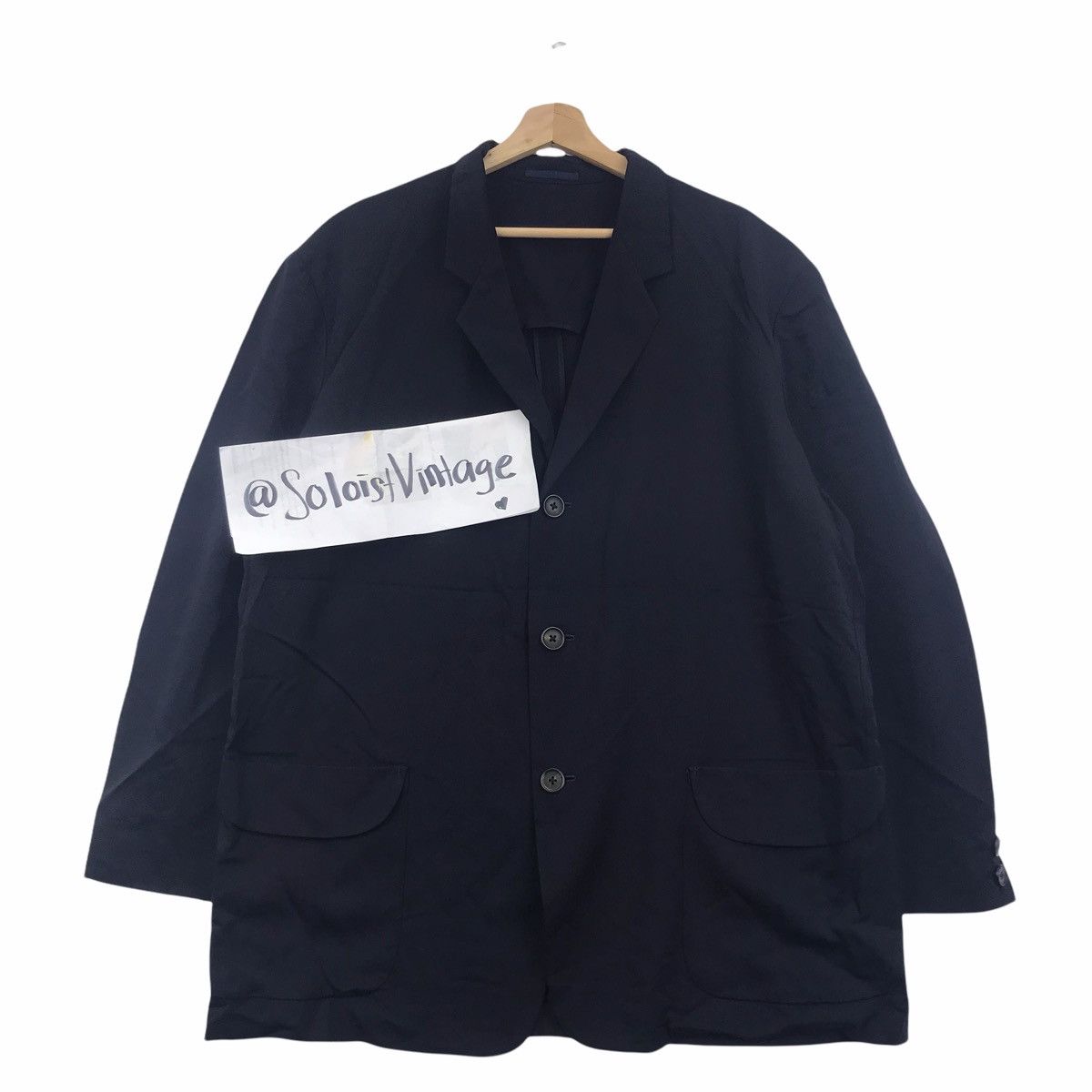 Yohji Yamamoto YOHJI YAMAMOTO Y’S For Men Blue Blazer Coat Size 38R - 1 Thumbnail