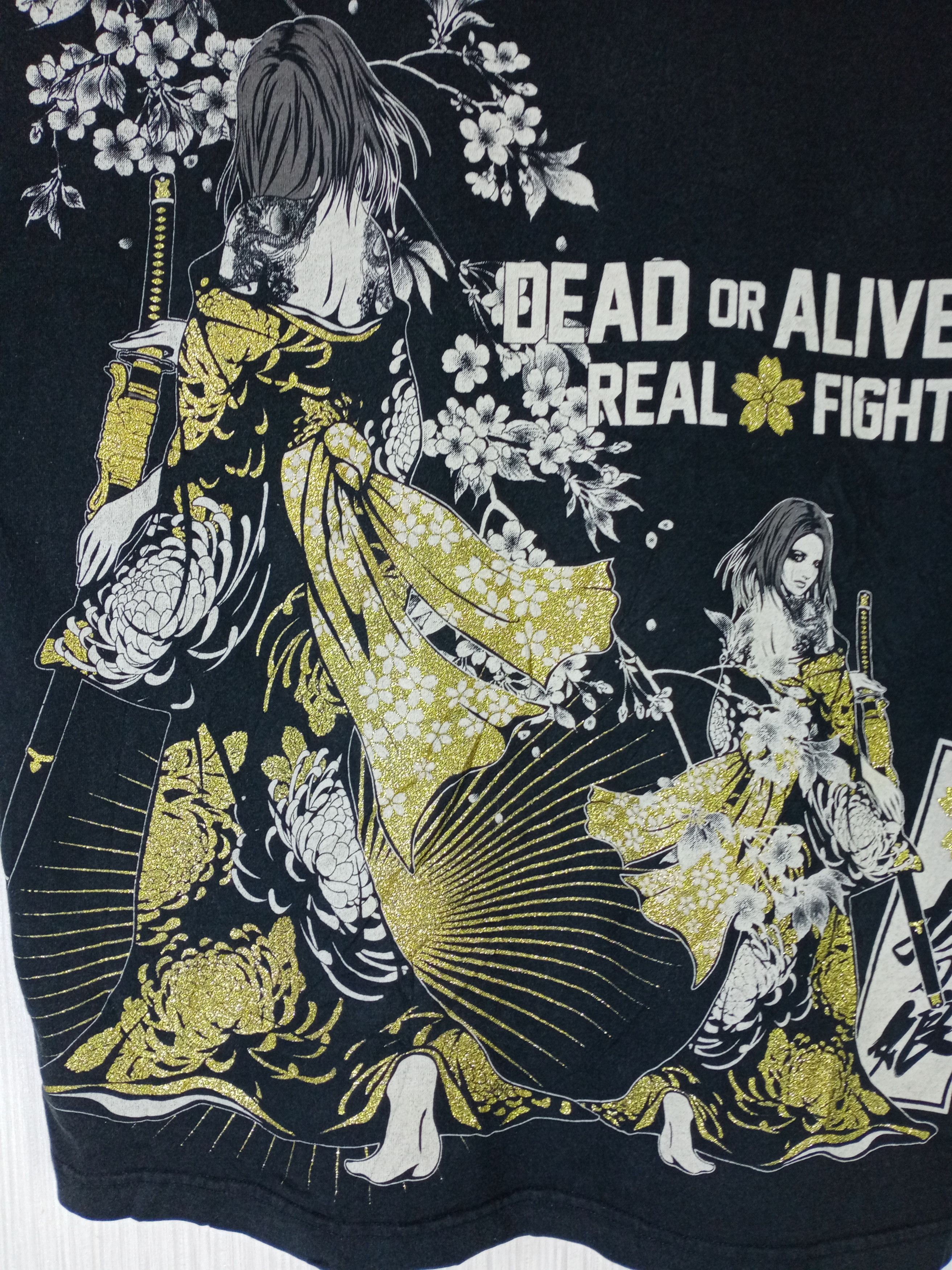 Japanese Brand Rare Vintage Karakuri Tamashi Dead or Alive Tshirt Size US L / EU 52-54 / 3 - 3 Thumbnail
