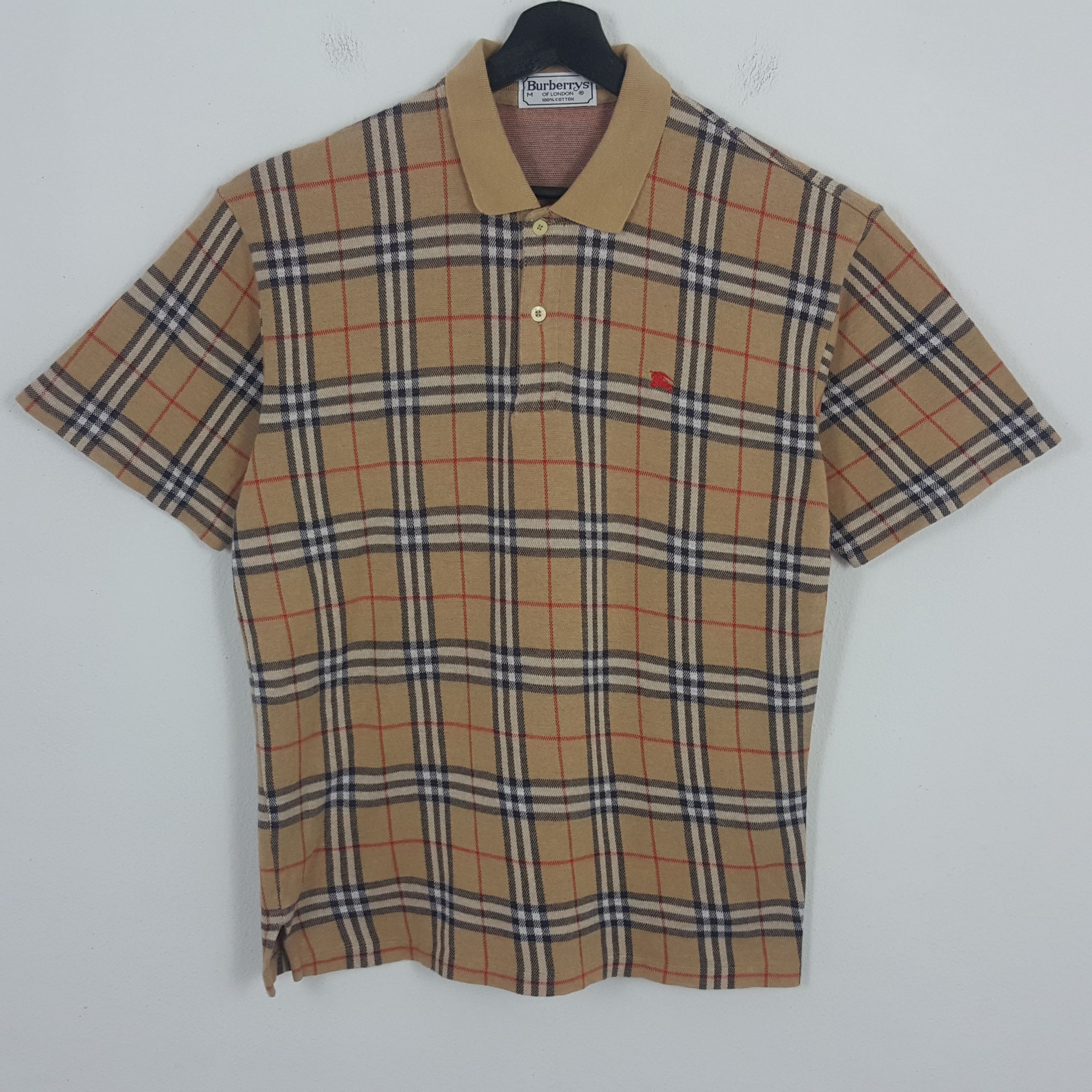 Burberry × Vintage Vintage BURBERRYS Nova Check Design Polo Shirt | Grailed