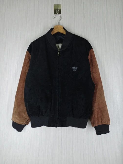 Japanese Brand RARE VINTAGE MARIOGIO ALEXIO SUEDE LEATHER ZIPPER JACKET Size US L / EU 52-54 / 3 - 3 Thumbnail