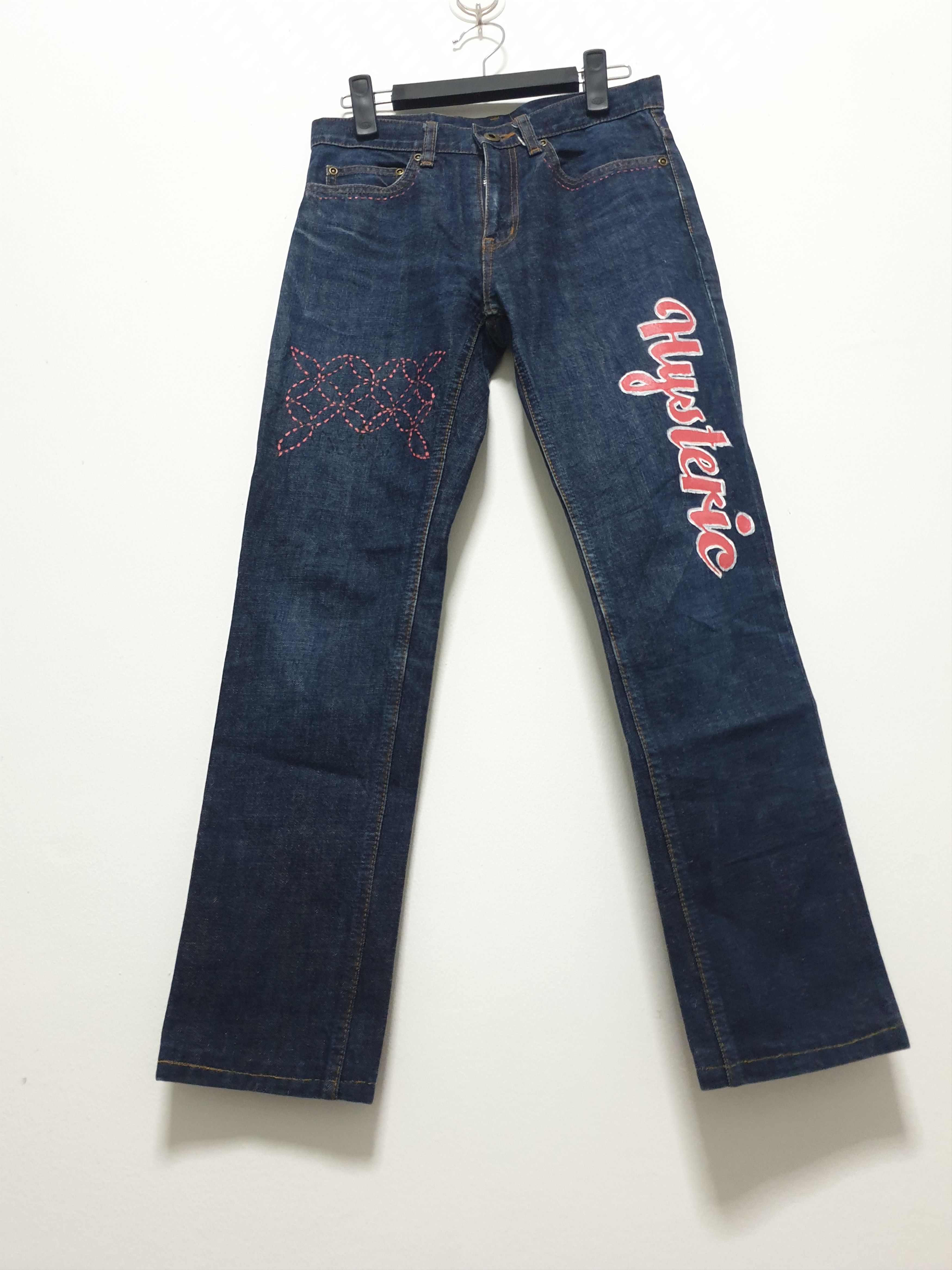 Hysteric Glamour 💥Hysteric glamour custom made script denim jean Size US 28 / EU 44 - 4 Thumbnail