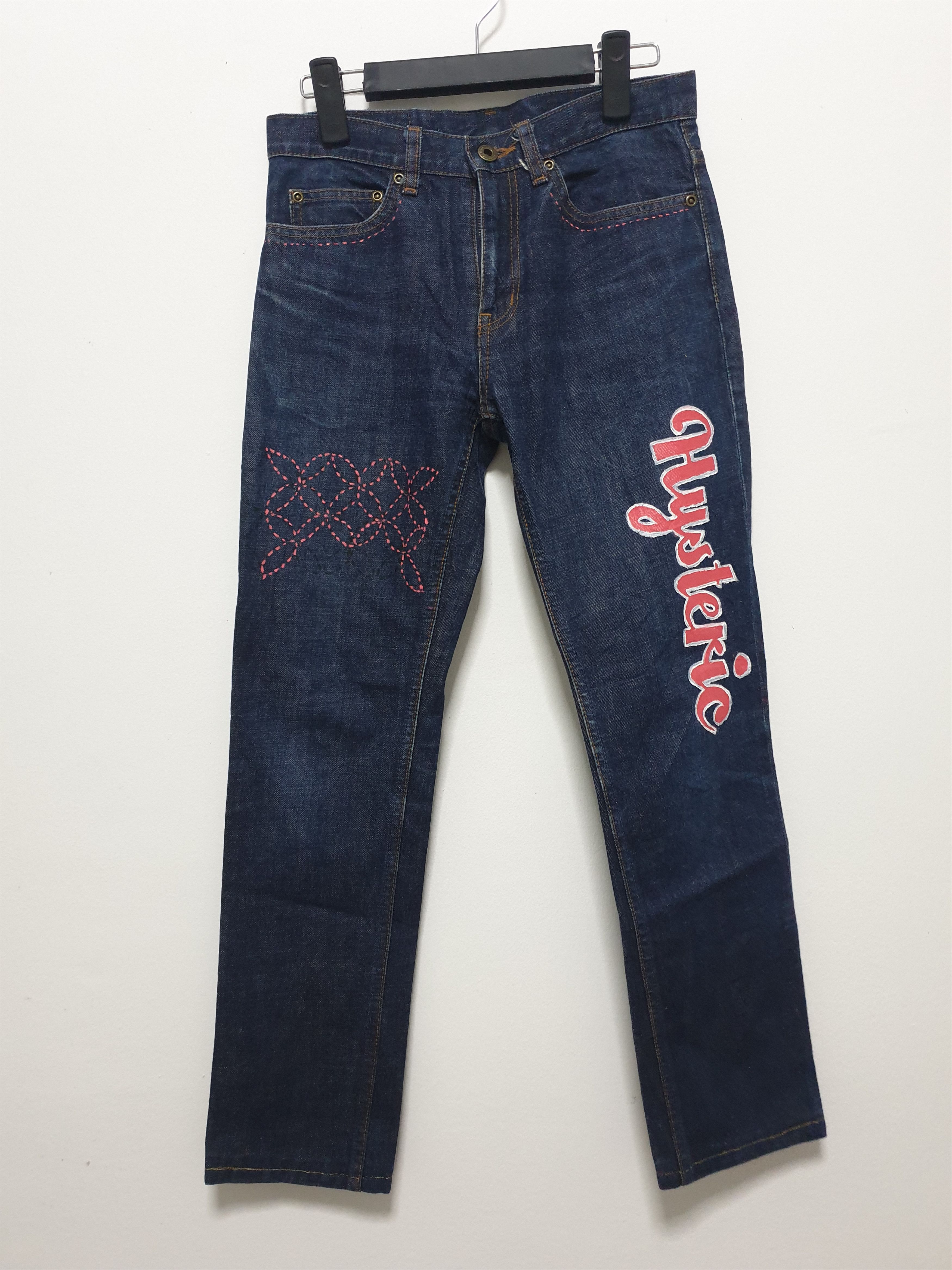 Hysteric Glamour 💥Hysteric glamour custom made script denim jean Size US 28 / EU 44 - 1 Thumbnail