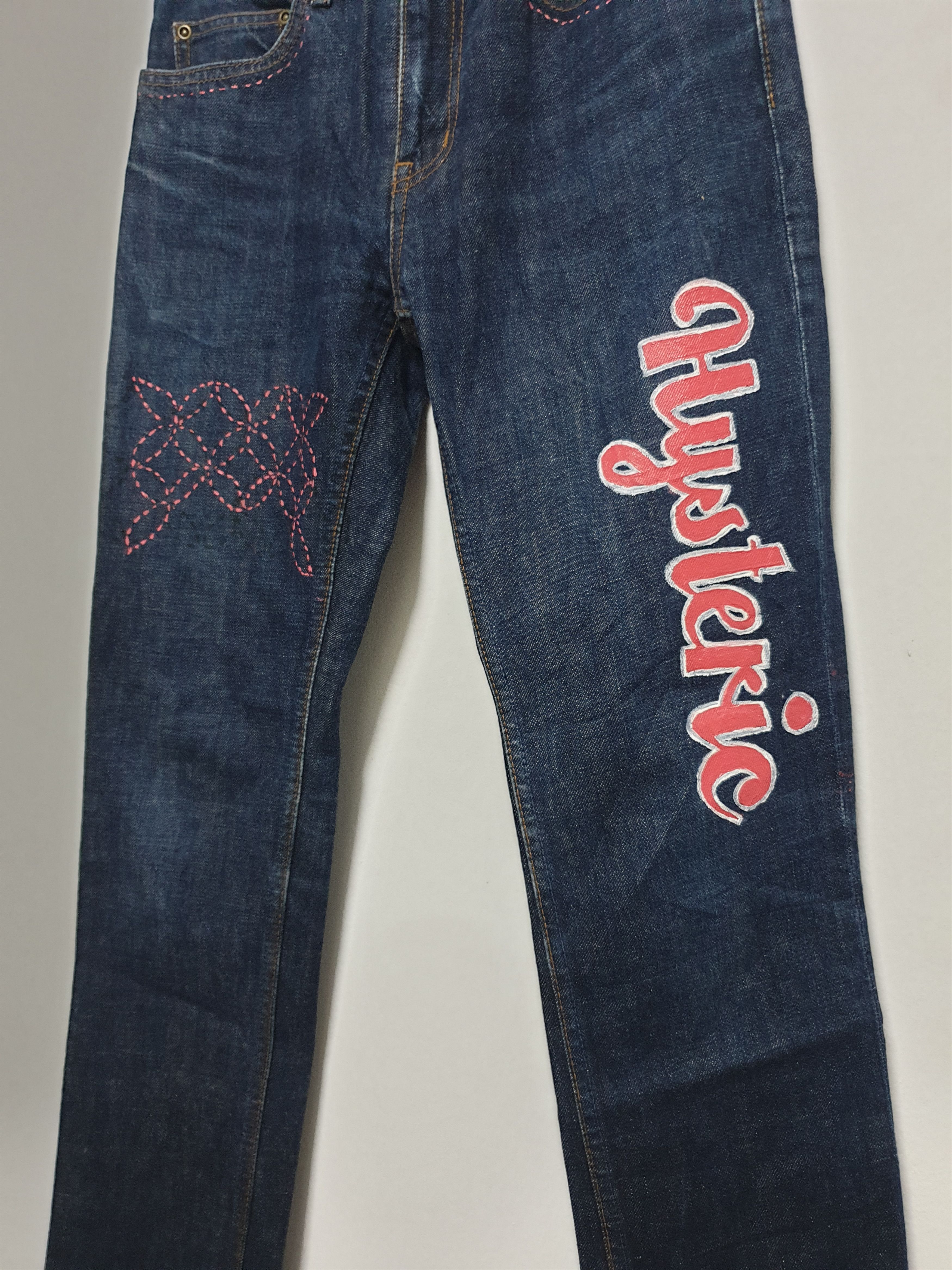 Hysteric Glamour 💥Hysteric glamour custom made script denim jean Size US 28 / EU 44 - 7 Thumbnail