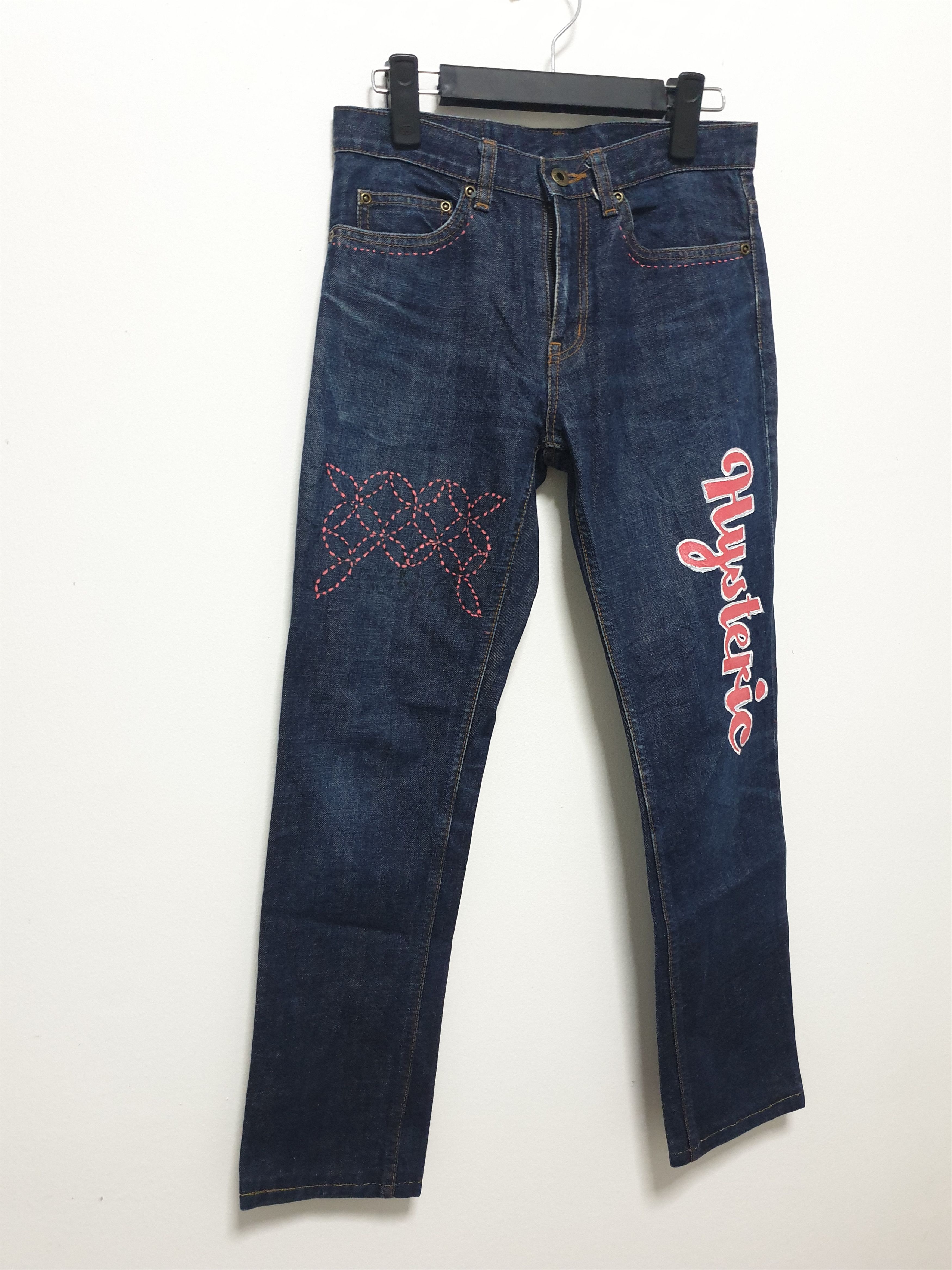 Hysteric Glamour 💥Hysteric glamour custom made script denim jean Size US 28 / EU 44 - 6 Thumbnail