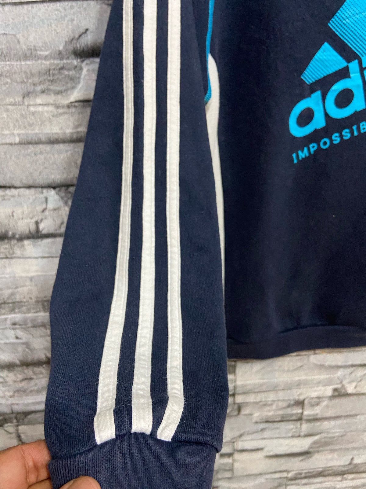 Adidas Vintage Adidas sweatshirt big logo equipment stripe fit S Size US S / EU 44-46 / 1 - 4 Thumbnail