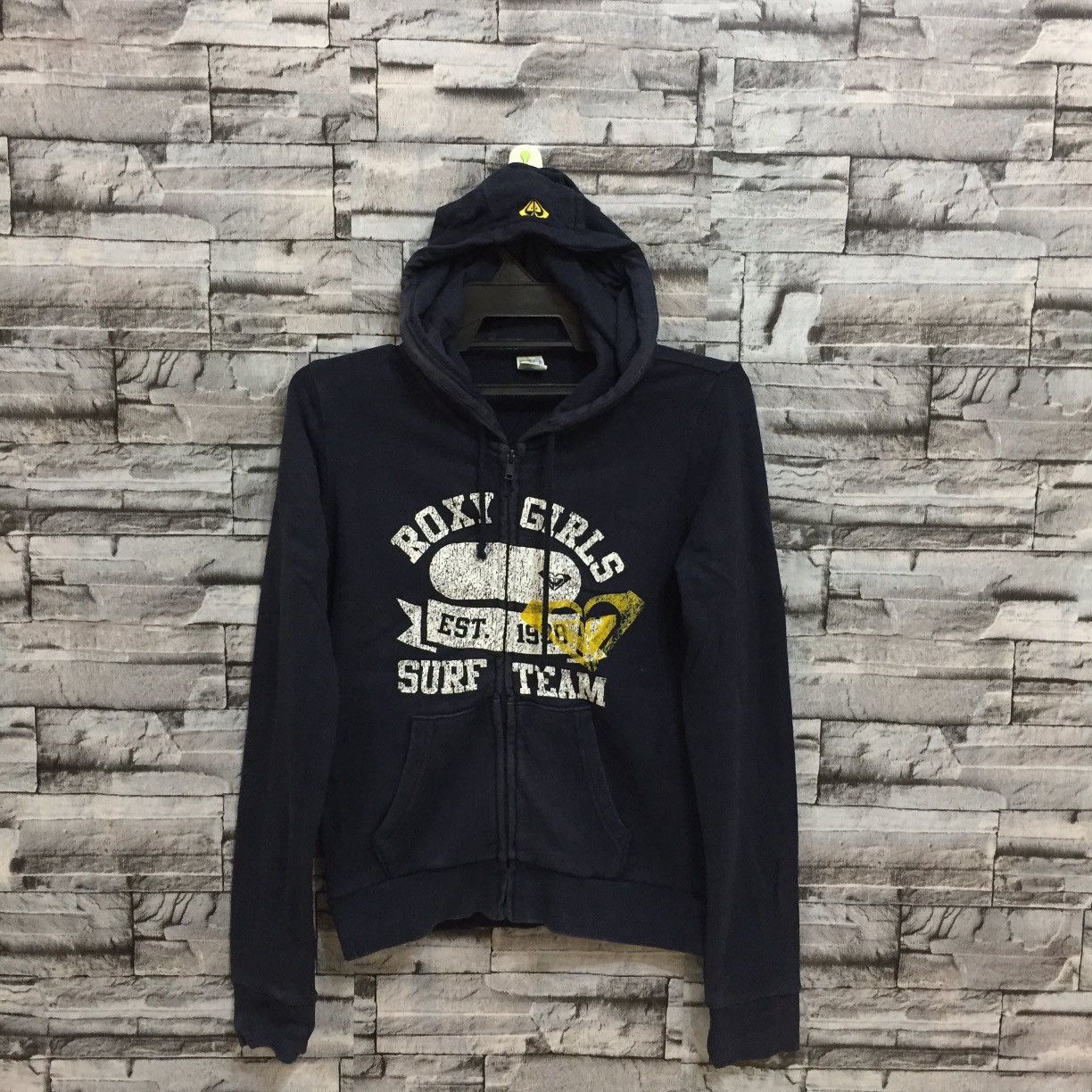 Vintage Vintage Roxy hoodie big logo surf skate Size L / US 10 / IT 46 - 1 Thumbnail