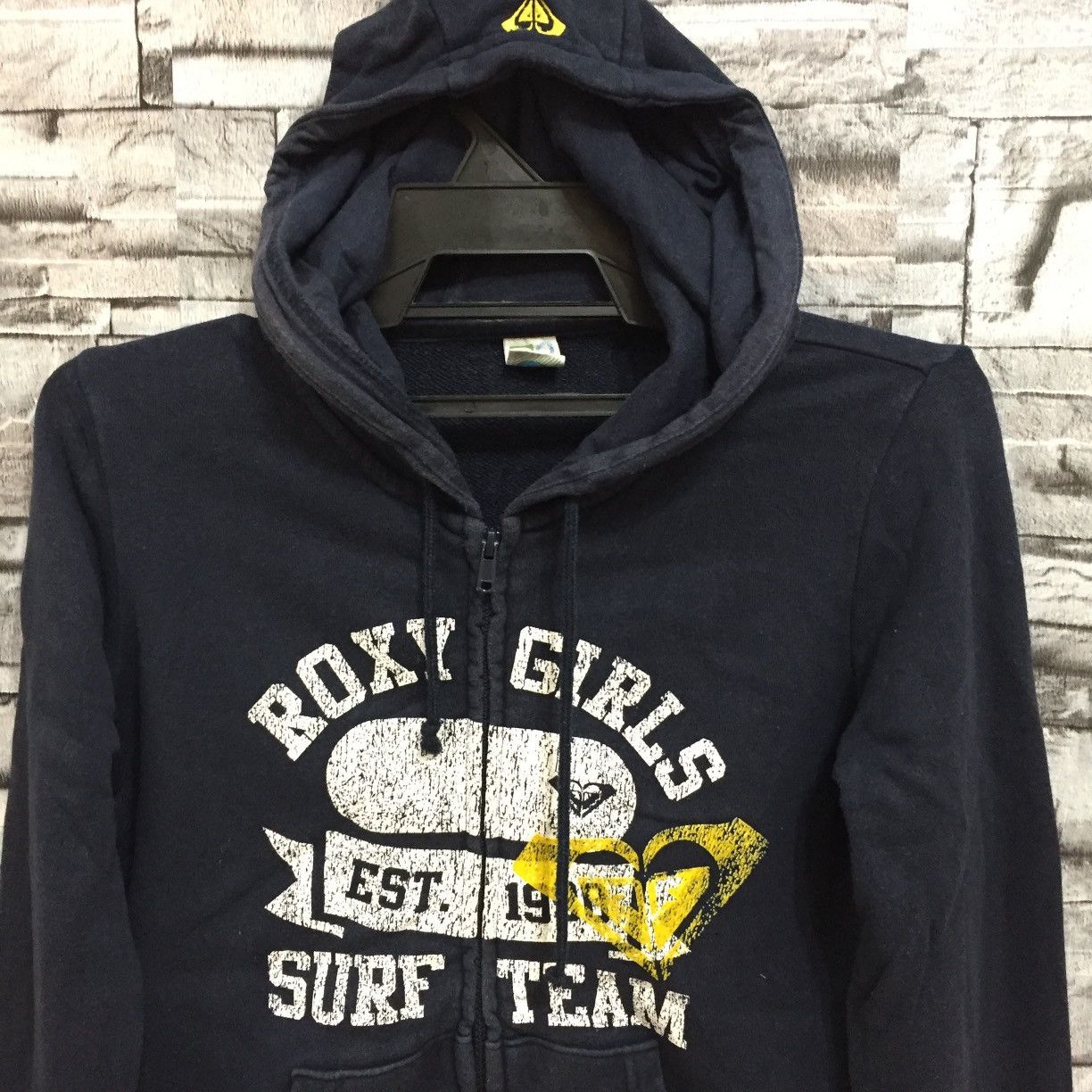 Vintage Vintage Roxy hoodie big logo surf skate Size L / US 10 / IT 46 - 2 Thumbnail