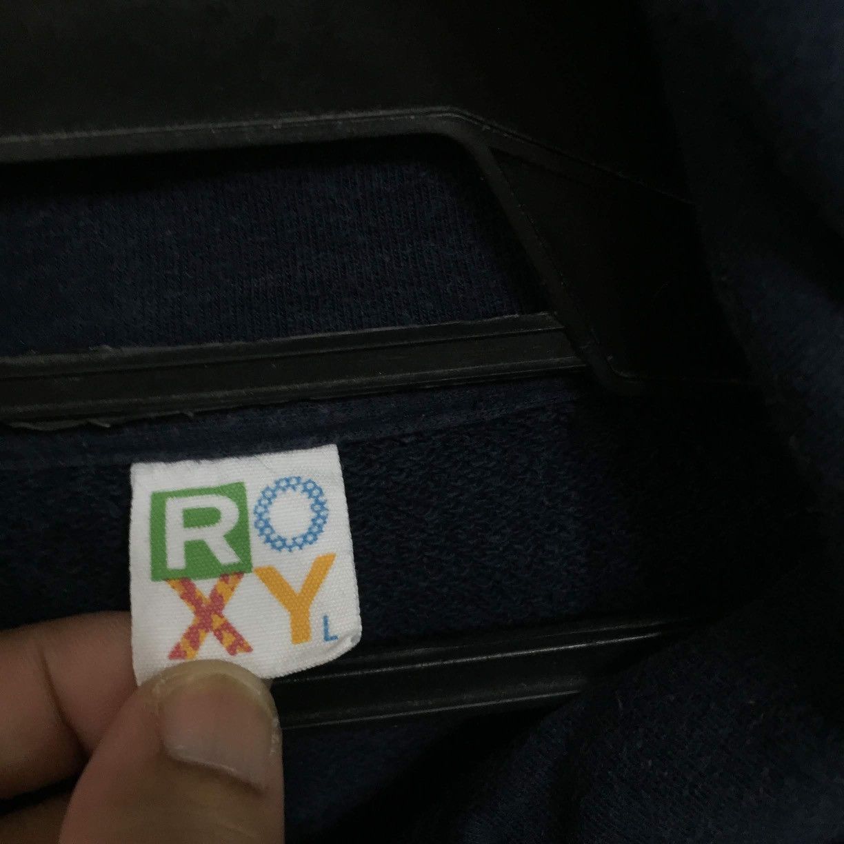 Vintage Vintage Roxy hoodie big logo surf skate Size L / US 10 / IT 46 - 3 Thumbnail