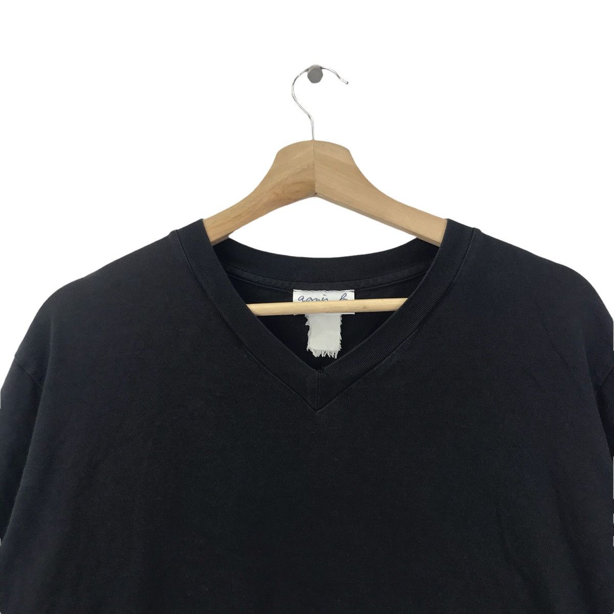 agnes b. AGNES B HOMME Paris Japanese Brand Black Long Sleeve T Shirt Size M / US 6-8 / IT 42-44 - 2 Thumbnail
