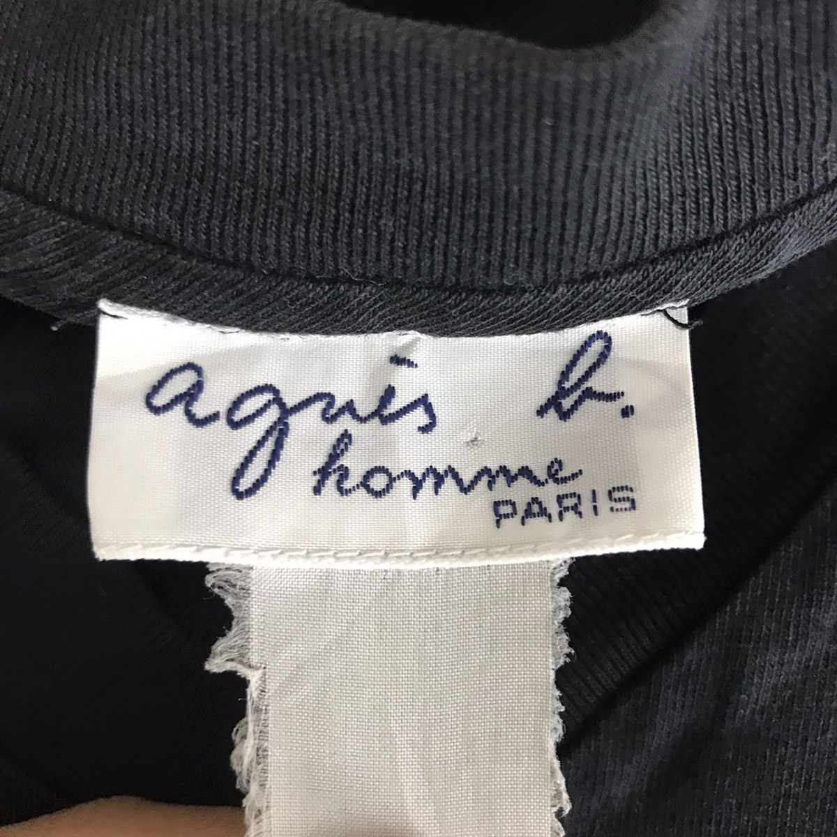 agnes b. AGNES B HOMME Paris Japanese Brand Black Long Sleeve T Shirt Size M / US 6-8 / IT 42-44 - 4 Thumbnail