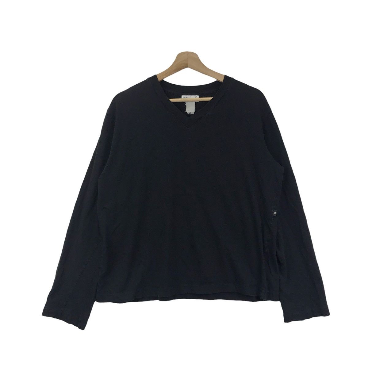 agnes b. AGNES B HOMME Paris Japanese Brand Black Long Sleeve T Shirt Size M / US 6-8 / IT 42-44 - 1 Thumbnail