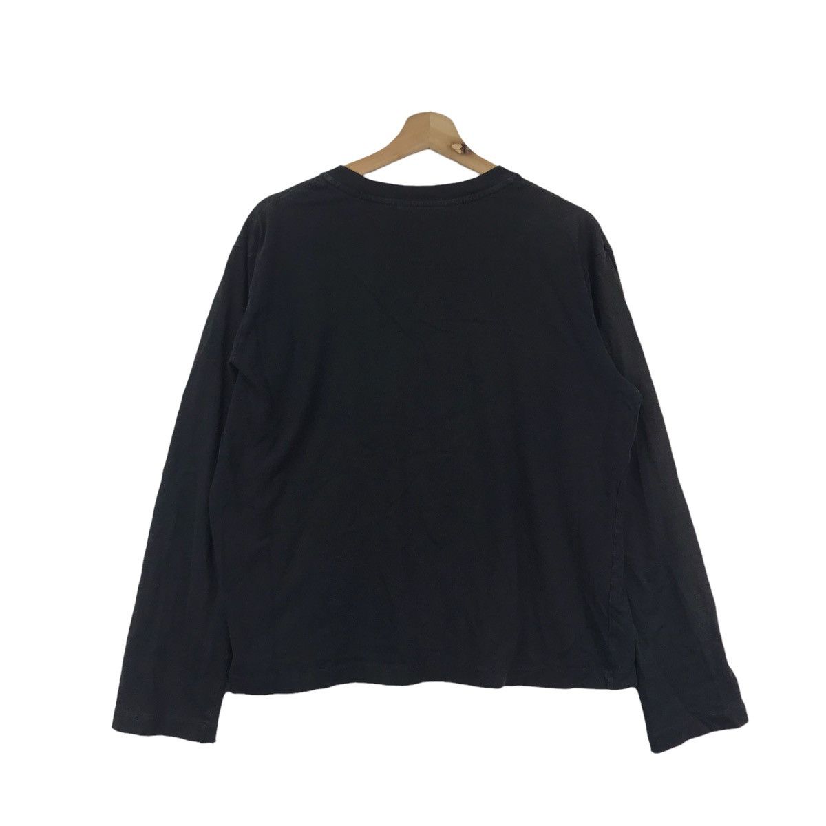 agnes b. AGNES B HOMME Paris Japanese Brand Black Long Sleeve T Shirt Size M / US 6-8 / IT 42-44 - 7 Thumbnail