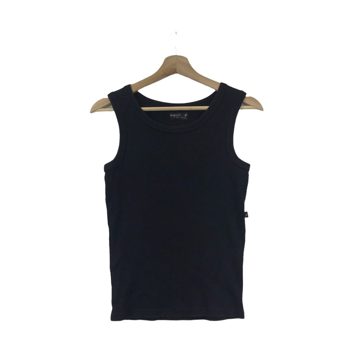 agnes b. AGNES B HOMME Paris Japanese Brand Black Sleeveless T shirt Size ONE SIZE - 1 Thumbnail