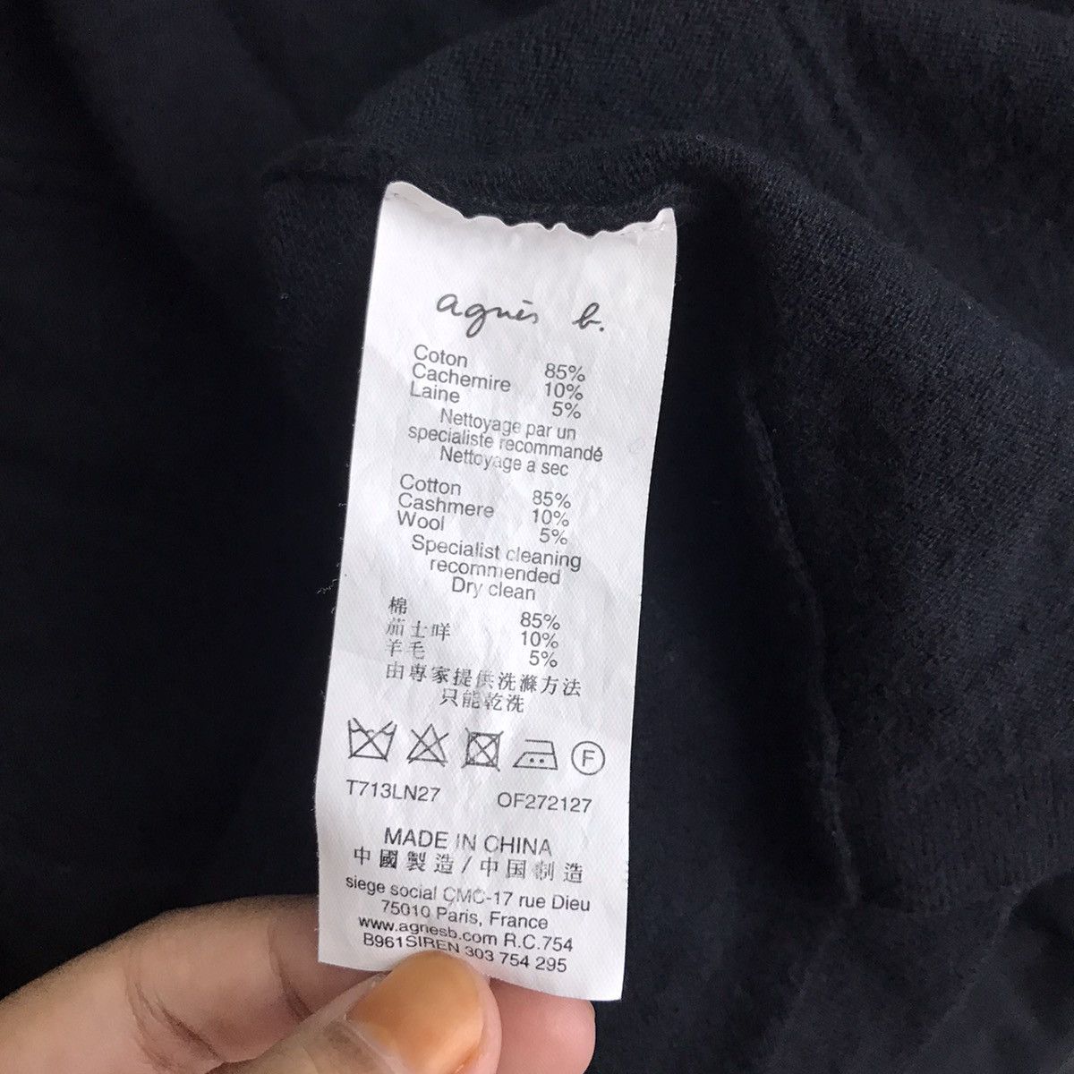 agnes b. AGNES B Paris Japanese Brand Black Pocket CardiganSweatshirt Size XS / US 0-2 / IT 36-38 - 4 Thumbnail