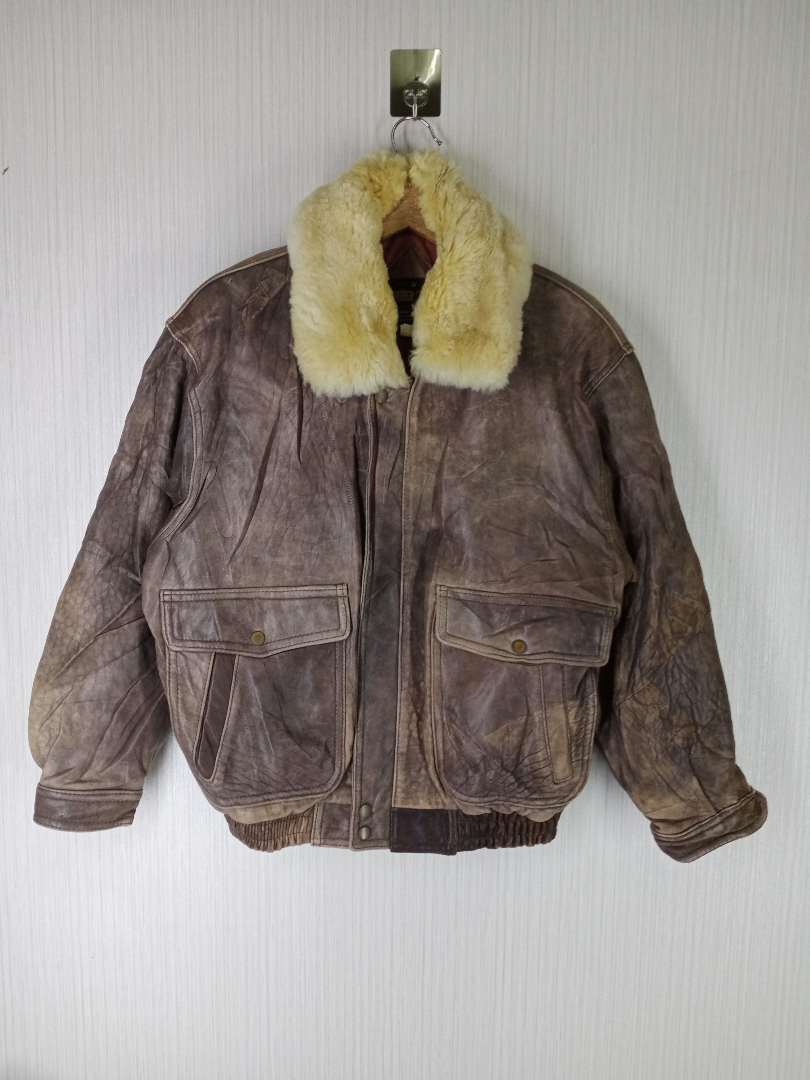Japanese Brand Rare Vintage 70s Border Carwin Bomber Leather Jacket Size US M / EU 48-50 / 2 - 7 Thumbnail