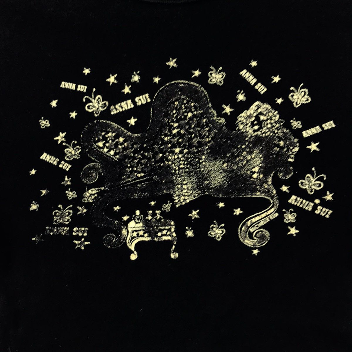 Anna Sui ANNA SUI American Brand Black Long Sleeve T Shirt Size S / US 4 / IT 40 - 3 Thumbnail