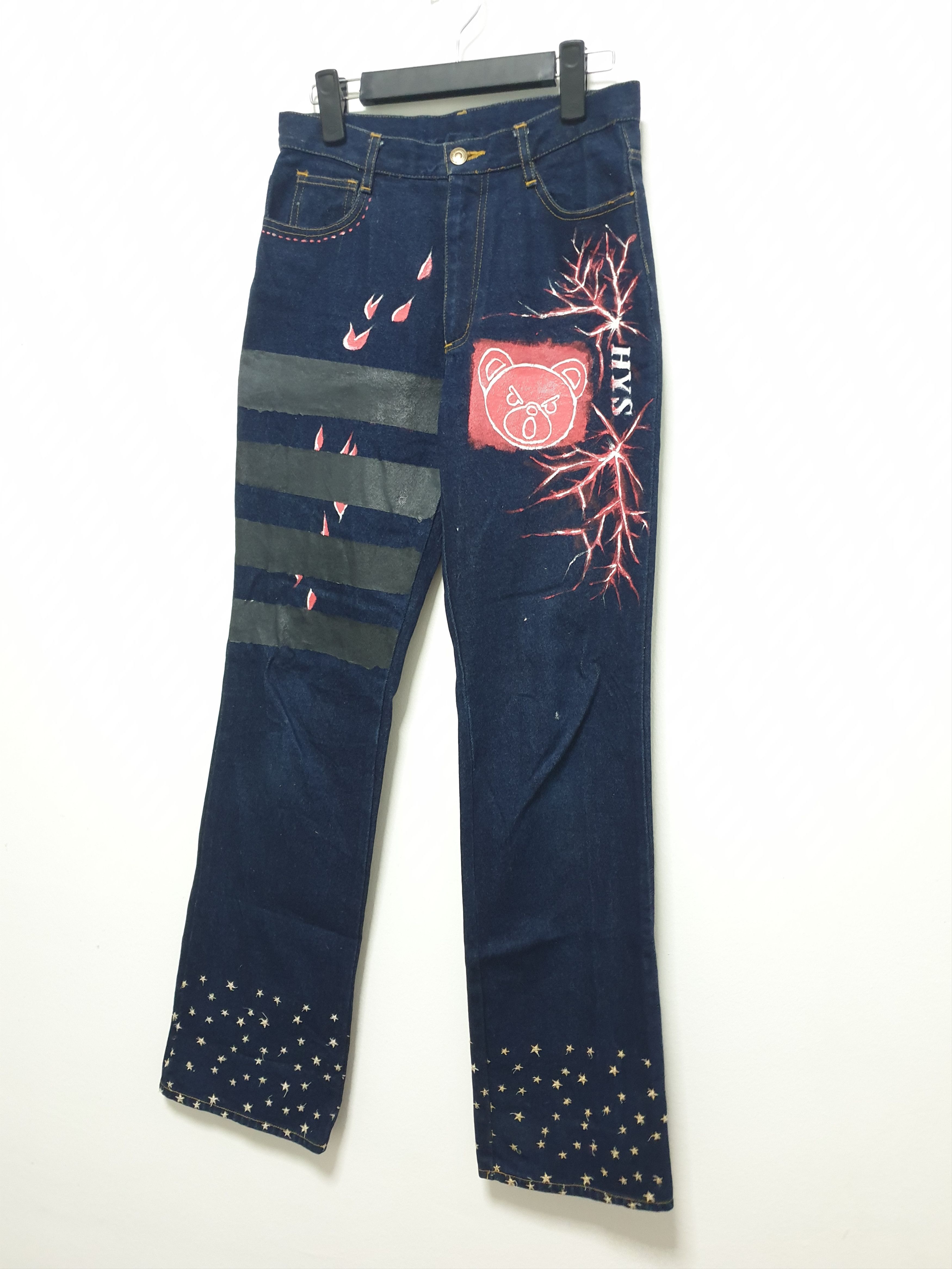 Japanese Brand Star unknown custom made HG boot cut denim jean Size US 28 / EU 44 - 4 Thumbnail