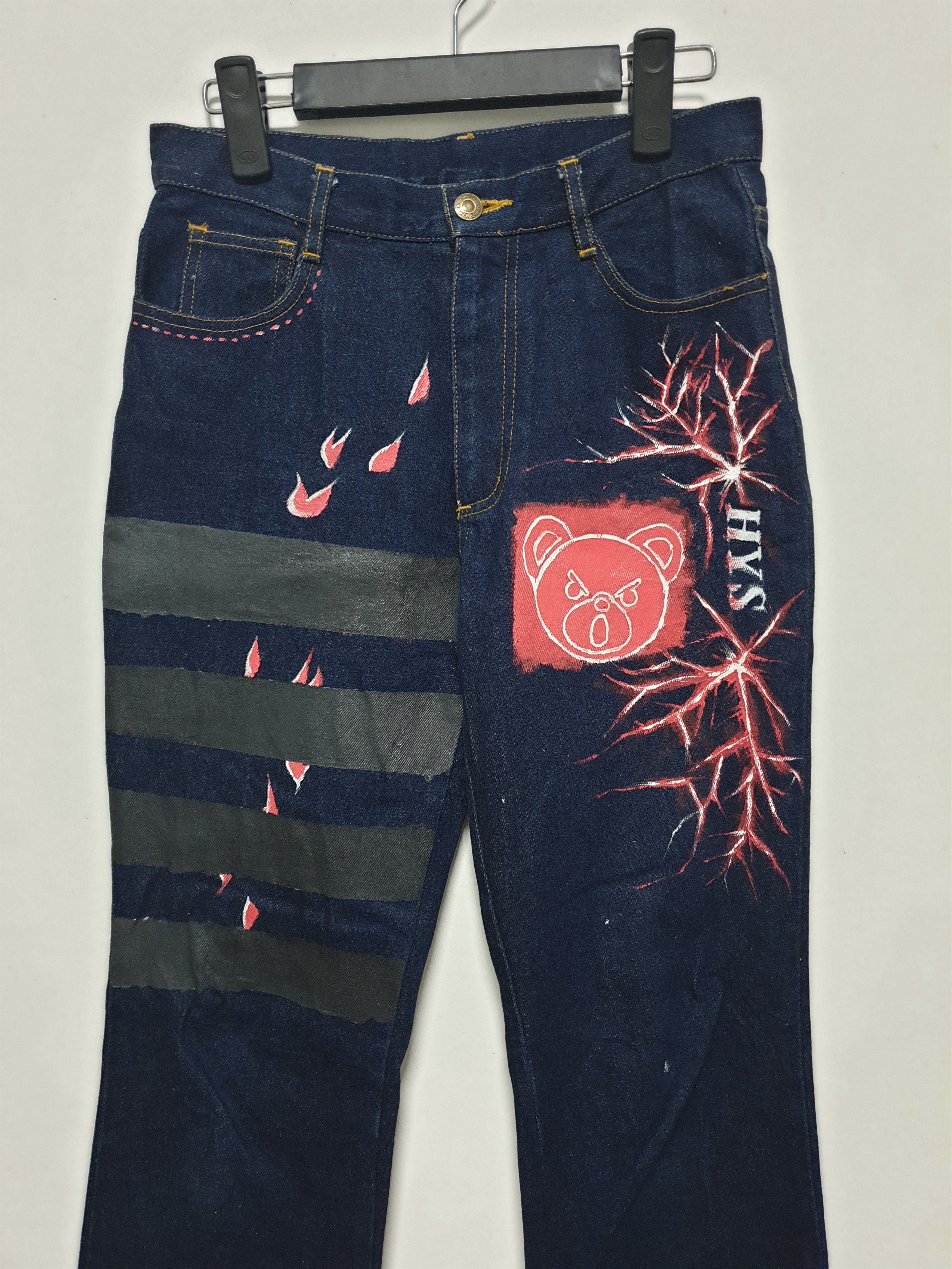 Japanese Brand Star unknown custom made HG boot cut denim jean Size US 28 / EU 44 - 6 Thumbnail