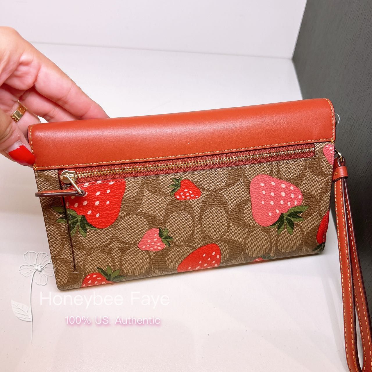 Hotsell Coach Travel Envelope Wallet In Signature Canvas With Wild Strawberry