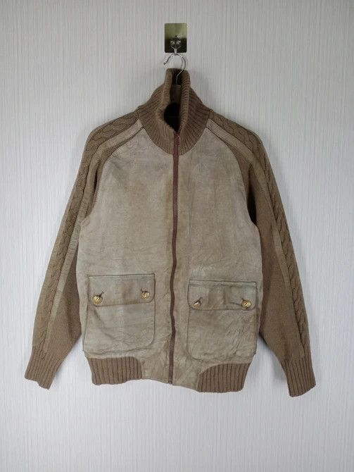 RARE VINTAGE TORRAS LEATHER + WOOL JACKET