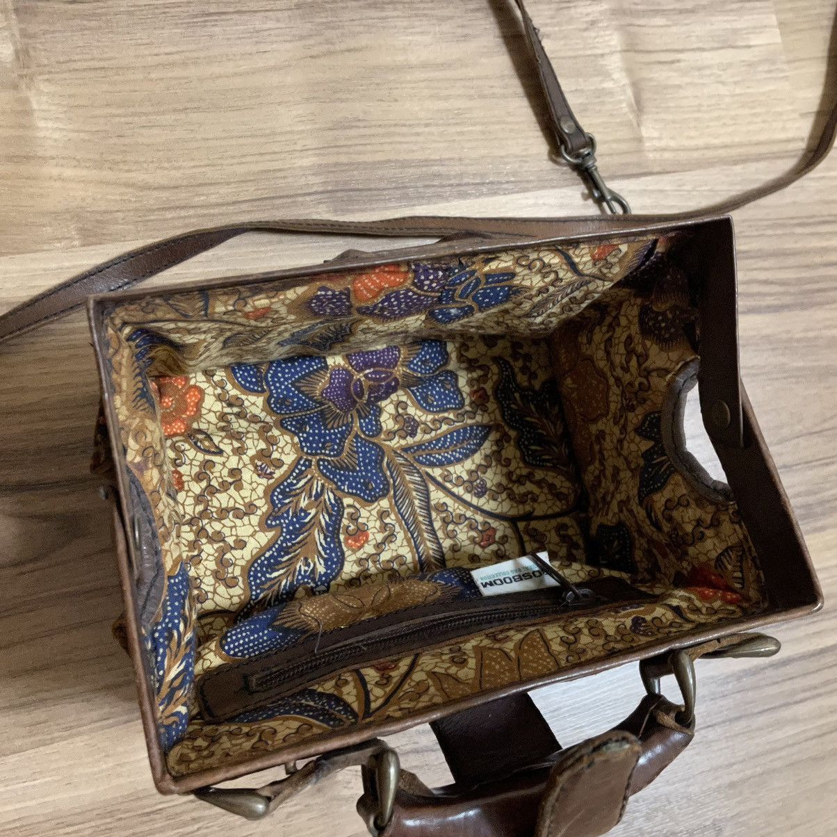 Leather × Vintage Vintage Bosboom Natural Bag Pure Leather 70s Size ONE SIZE - 6 Thumbnail