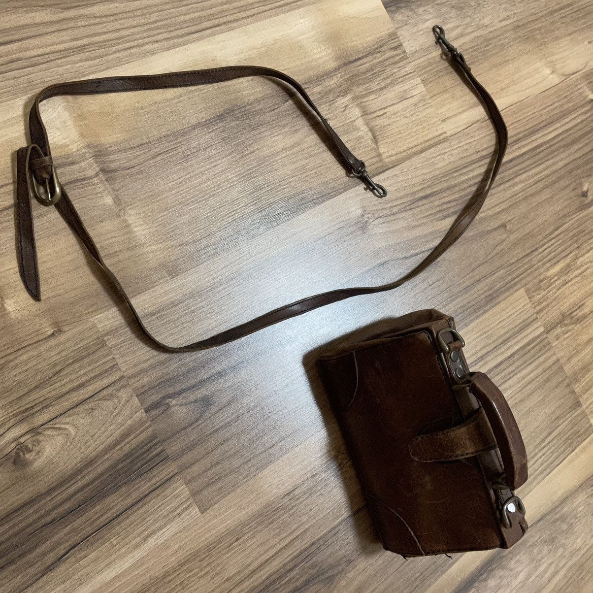 Leather × Vintage Vintage Bosboom Natural Bag Pure Leather 70s Size ONE SIZE - 10 Thumbnail