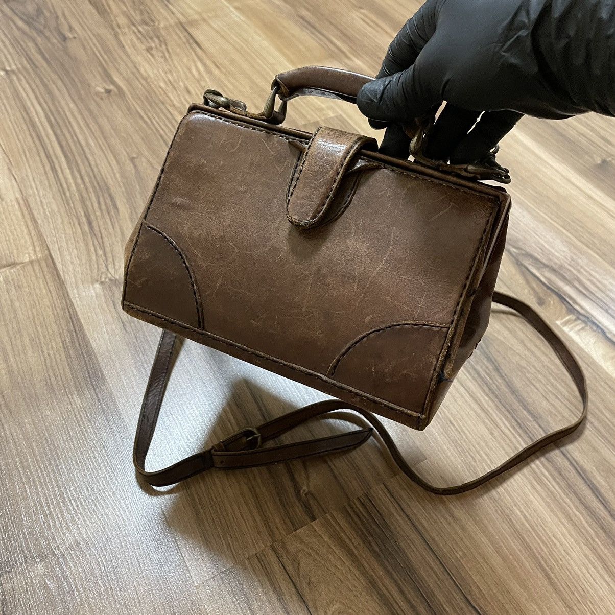 Leather × Vintage Vintage Bosboom Natural Bag Pure Leather 70s Size ONE SIZE - 5 Thumbnail