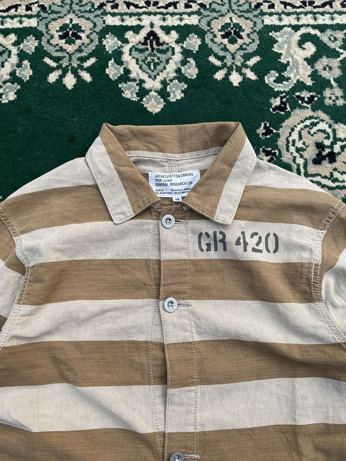 General Research × Japanese Brand × Mountain Research General Research GR420 ‘Welcome to Kanada’-button up Size US M / EU 48-50 / 2 - 3 Thumbnail