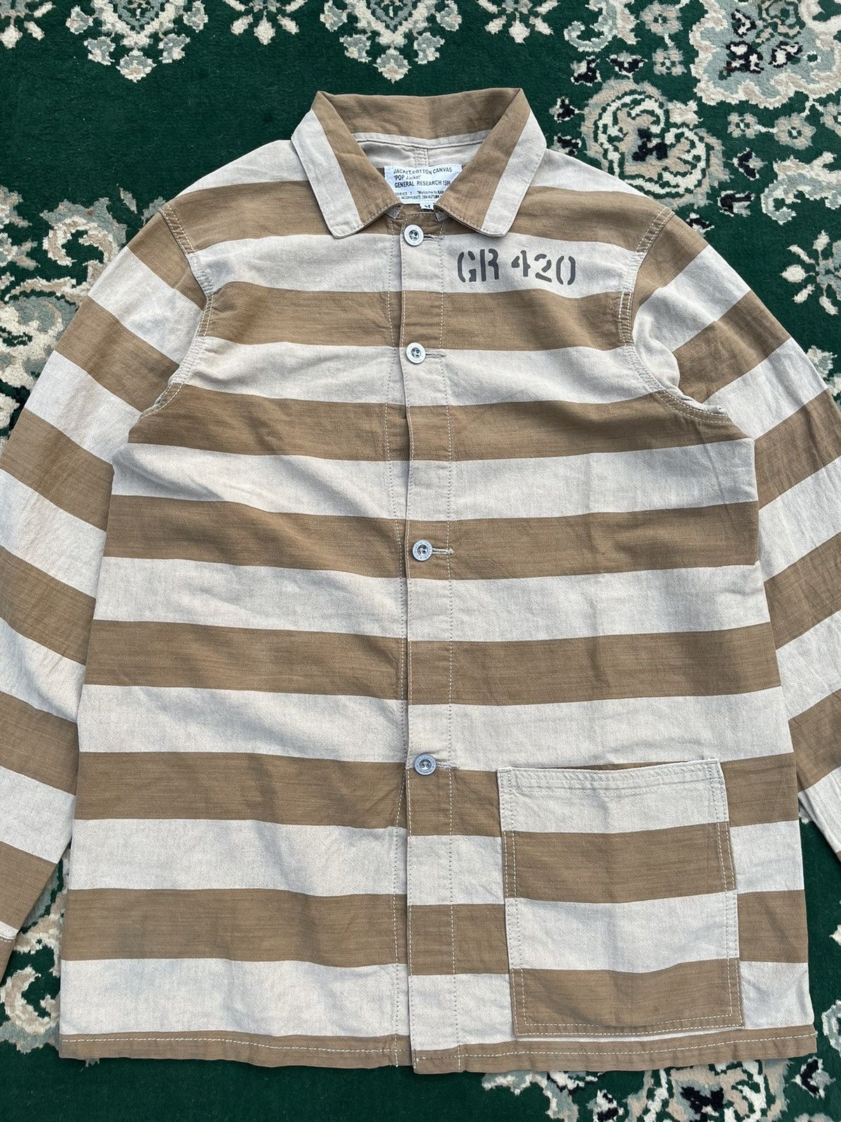 General Research × Japanese Brand × Mountain Research General Research GR420 ‘Welcome to Kanada’-button up Size US M / EU 48-50 / 2 - 2 Thumbnail