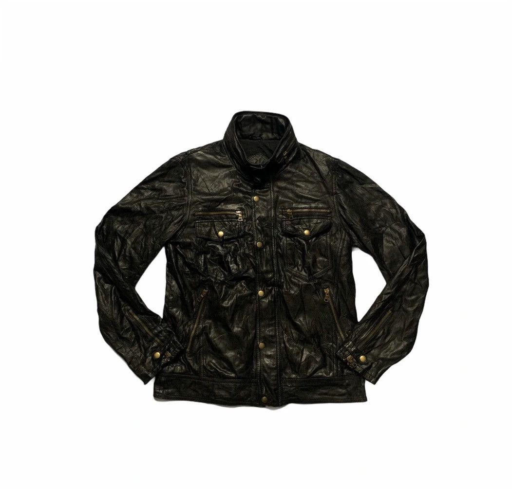 Genuine Leather × Japanese Brand × Leather House of Blues Biker Leather Jacket Size US M / EU 48-50 / 2 - 1 Thumbnail