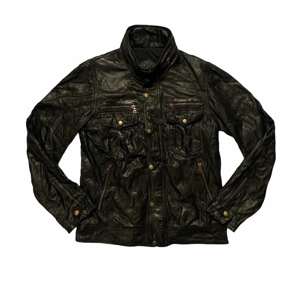 Genuine Leather × Japanese Brand × Leather House of Blues Biker Leather Jacket Size US M / EU 48-50 / 2 - 2 Thumbnail