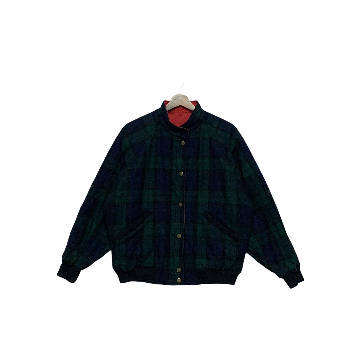 McGregor × Vintage Vintage Mc Gregor Reversable Check Plaid Bomber Jacket Size US M / EU 48-50 / 2 - 1 Thumbnail