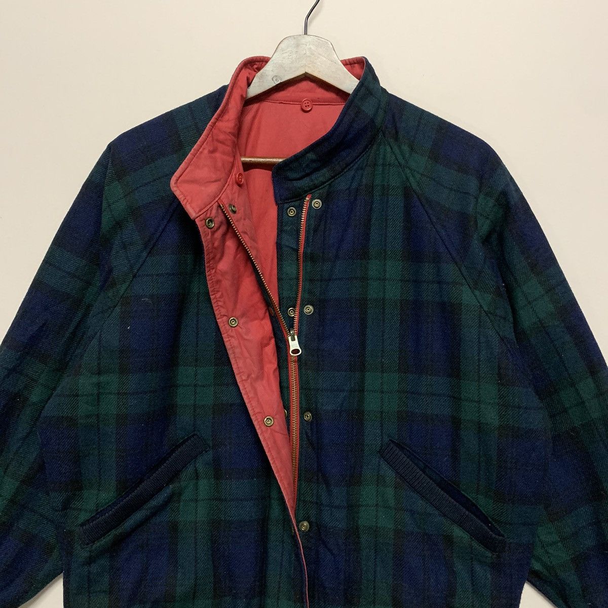 McGregor × Vintage Vintage Mc Gregor Reversable Check Plaid Bomber Jacket Size US M / EU 48-50 / 2 - 9 Thumbnail