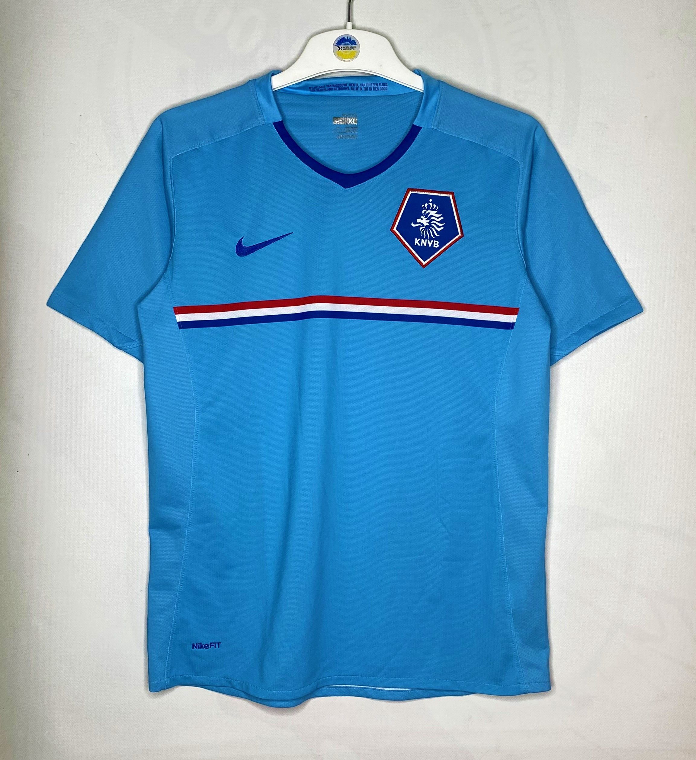 Nike NETHERLANDS TEAM 2008 2009 AWAY SHIRT FOOTBALL SOCCER JERSEY Size US XS / EU 42 / 0 - 1 Thumbnail