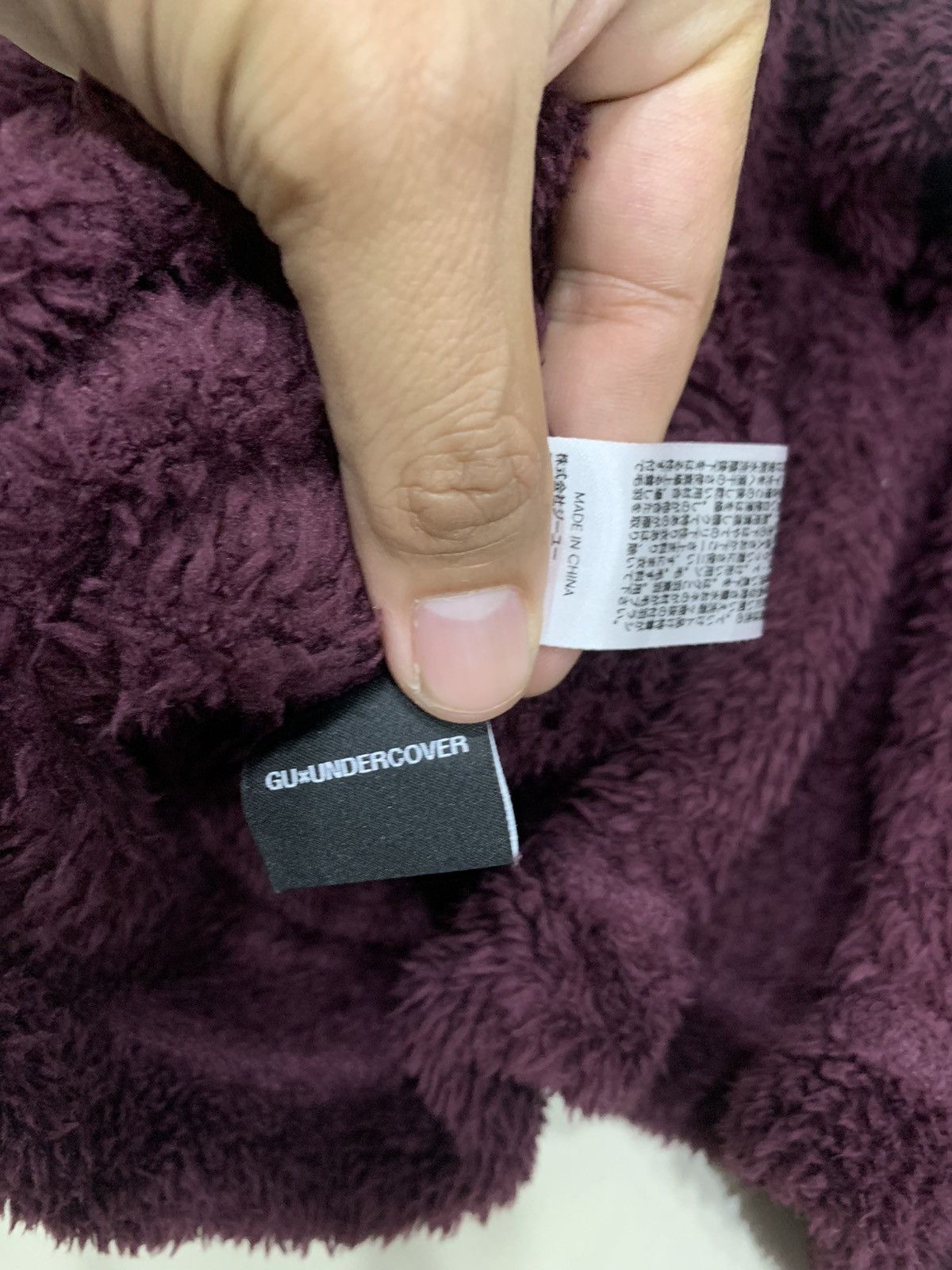GU × Japanese Brand × Undercover GU X UNDERCOVER TRIPLE HORNS FLEECE HOODIE Size US L / EU 52-54 / 3 - 7 Thumbnail