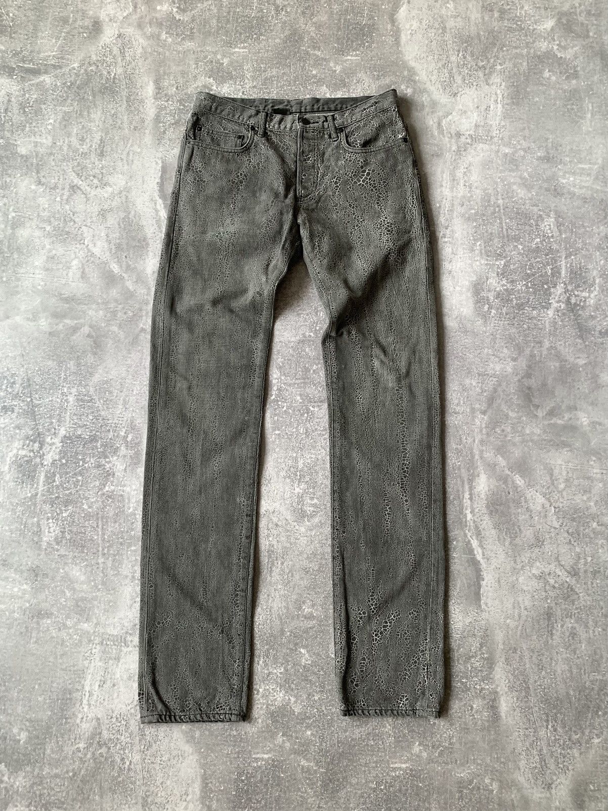 Dior homme AW08 Batik Spiderweb Denim